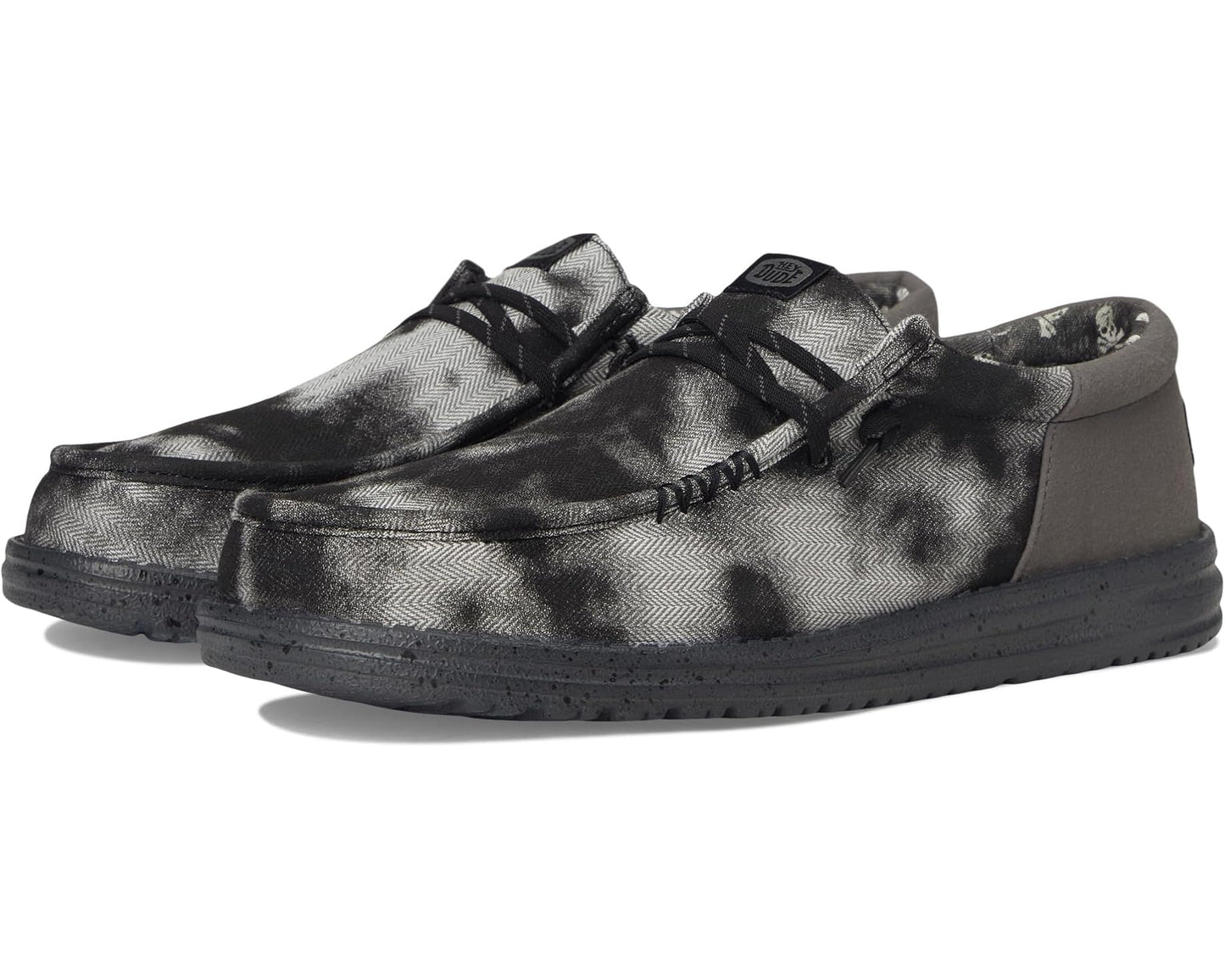 Men's Hey Dude Wally Funk Over Dye Black/Granite Grey