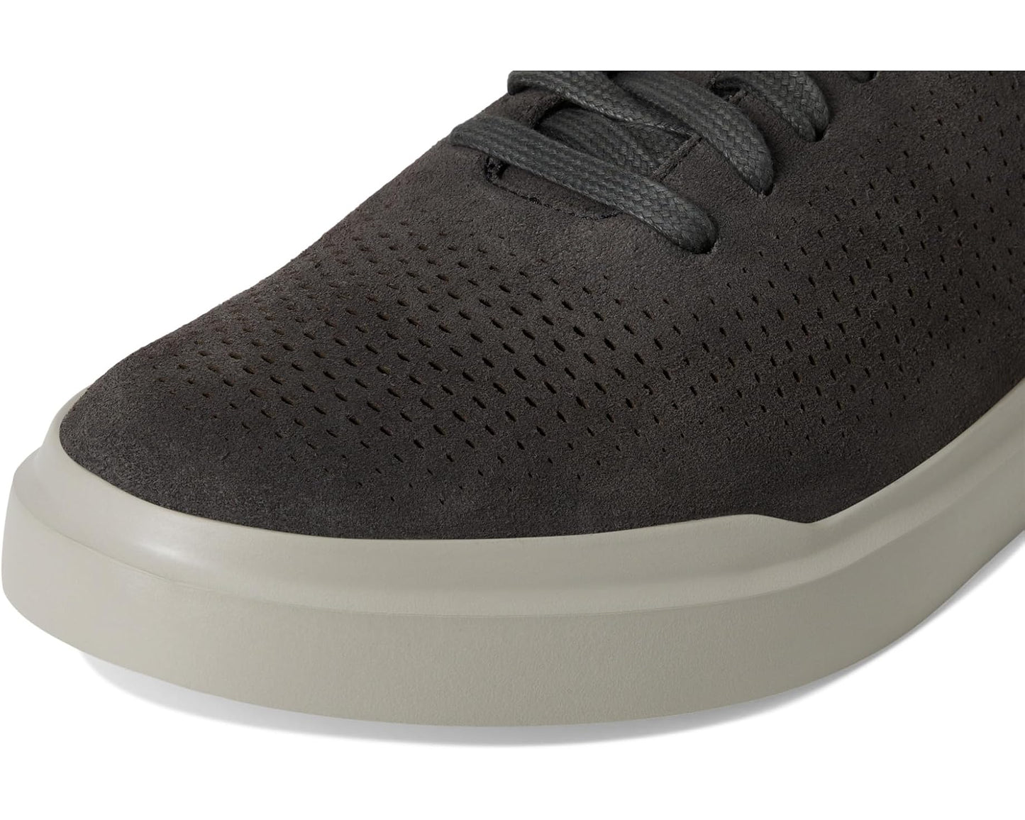 Men's Cole Haan Grandpro Laser Cut Sneakers Raven Suede/Paloma/Paloma