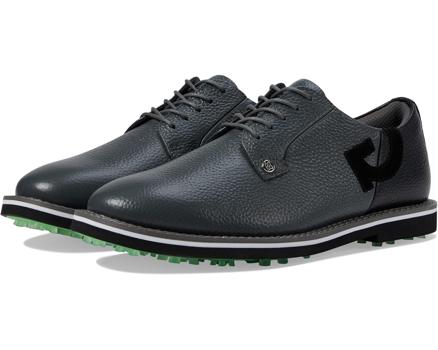 Men's GFORE Gallivanter Pebble Leather Two Tone Golf Shoes Charcoal