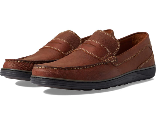 Men's Johnston & Murphy Emmett Penny Dark Tan Full Grain