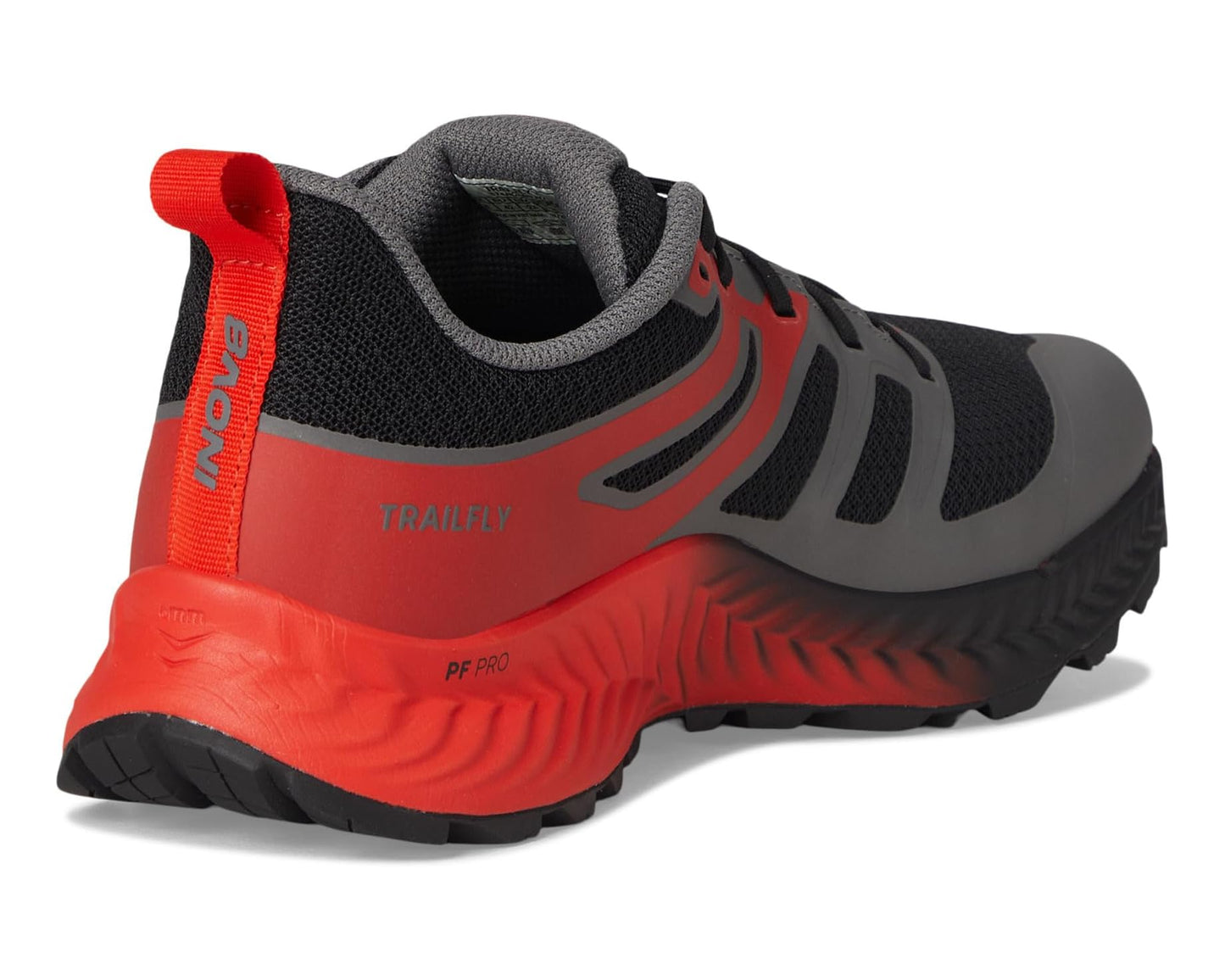 Men's INOV8 TrailFly Black/Fiery Red/Dark Grey