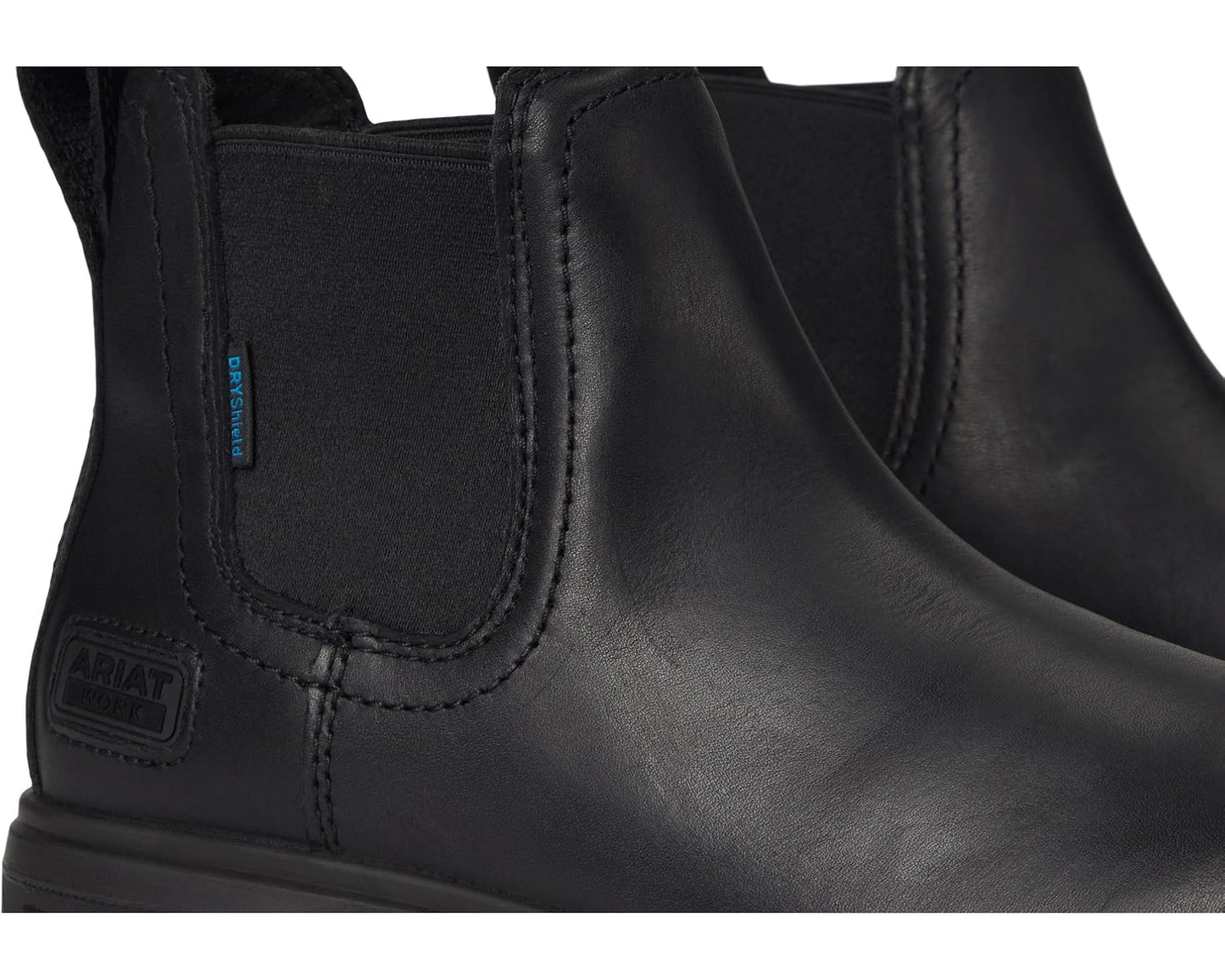 Men's Ariat Turbo Chelsea Waterproof Work Boots All Black