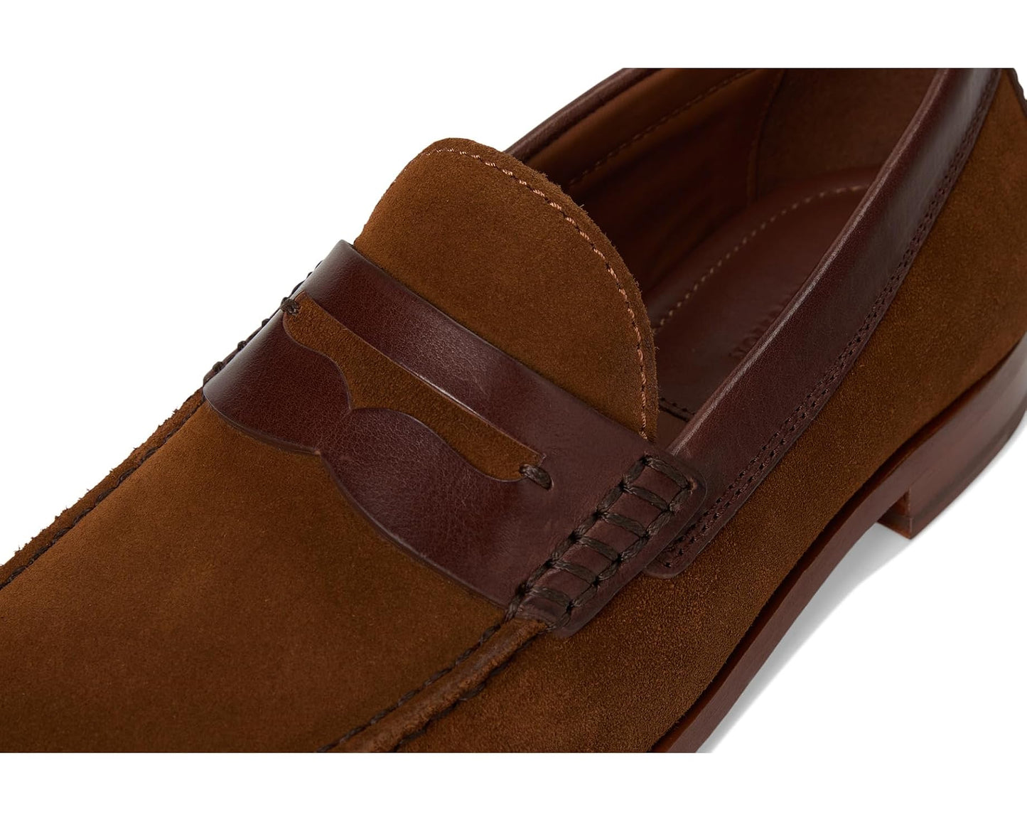 Men's Johnston & Murphy Collection Baldwin Penny Snuff Waxed English Suede/Brown Full Grain