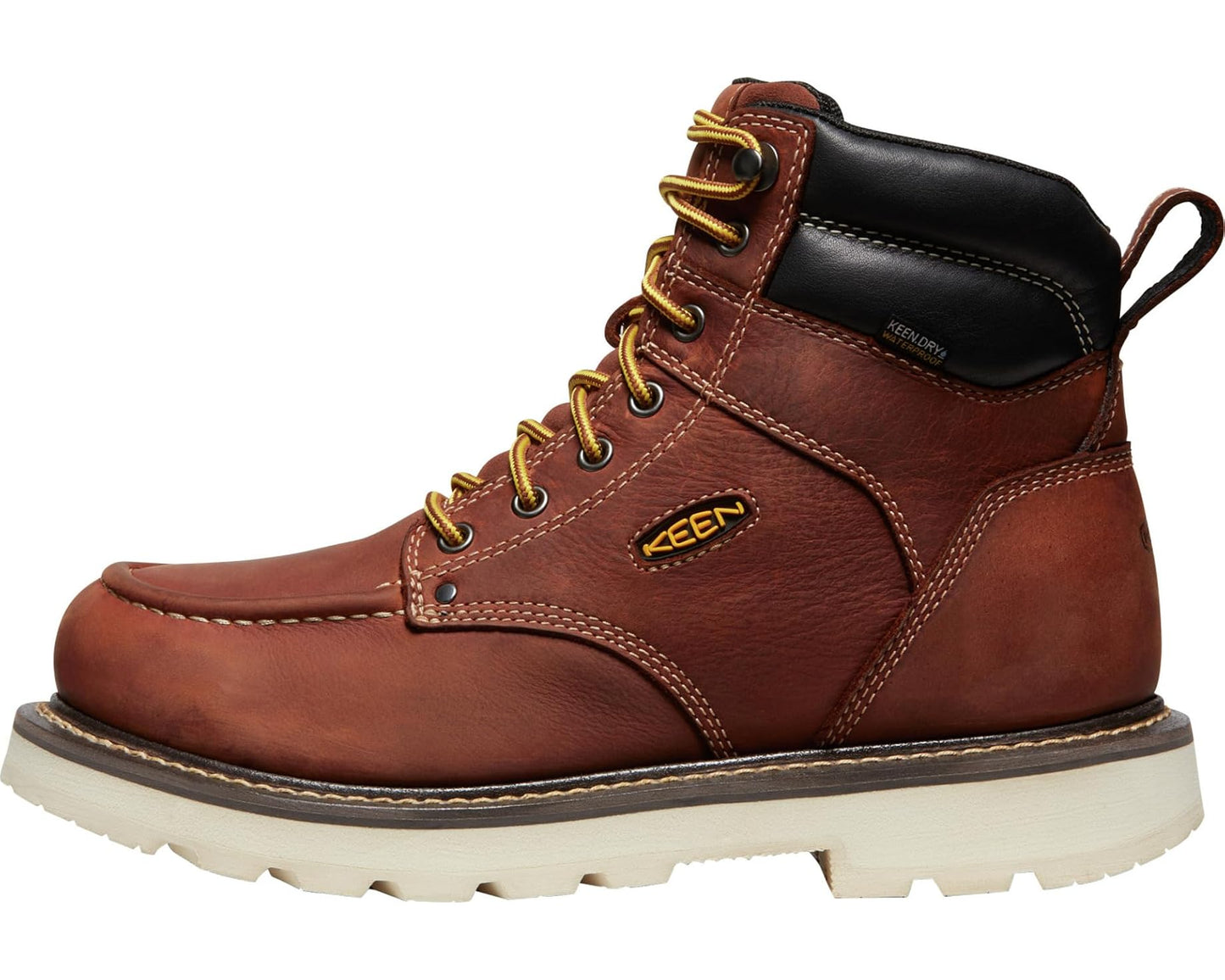 Men's KEEN Utility Cincinnati 90 Degree 6 Waterproof Soft Toe Tuscan Red/Sandshell