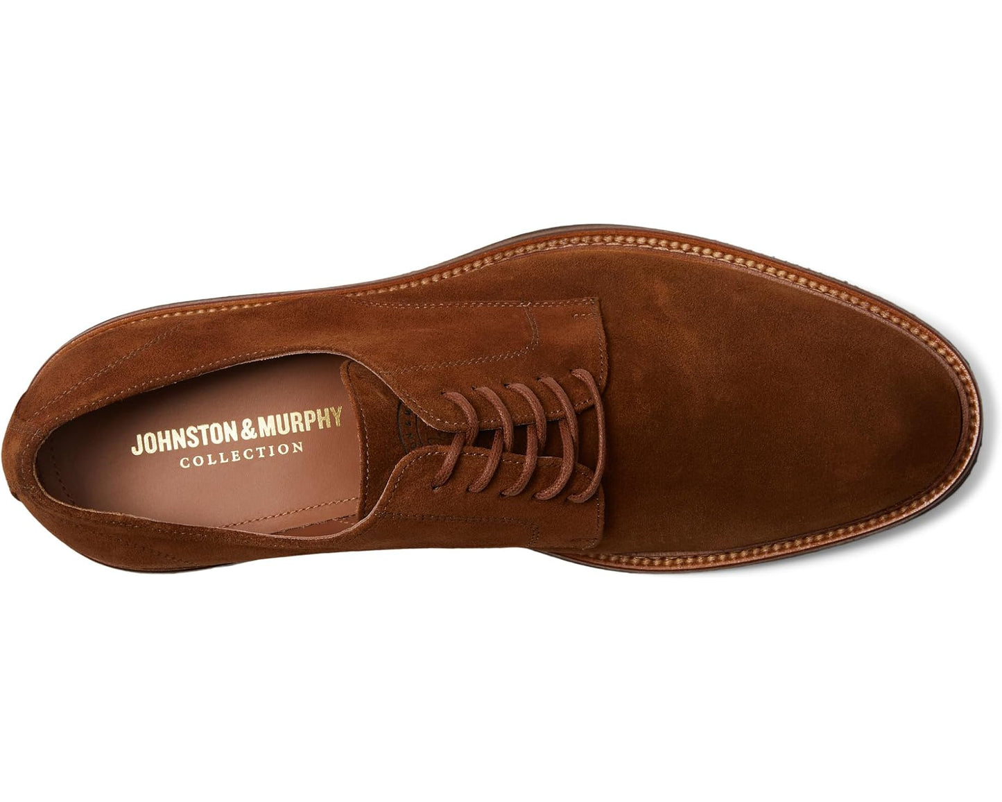Men's Johnston & Murphy Collection Jenson Plain Toe Snuff European Suede
