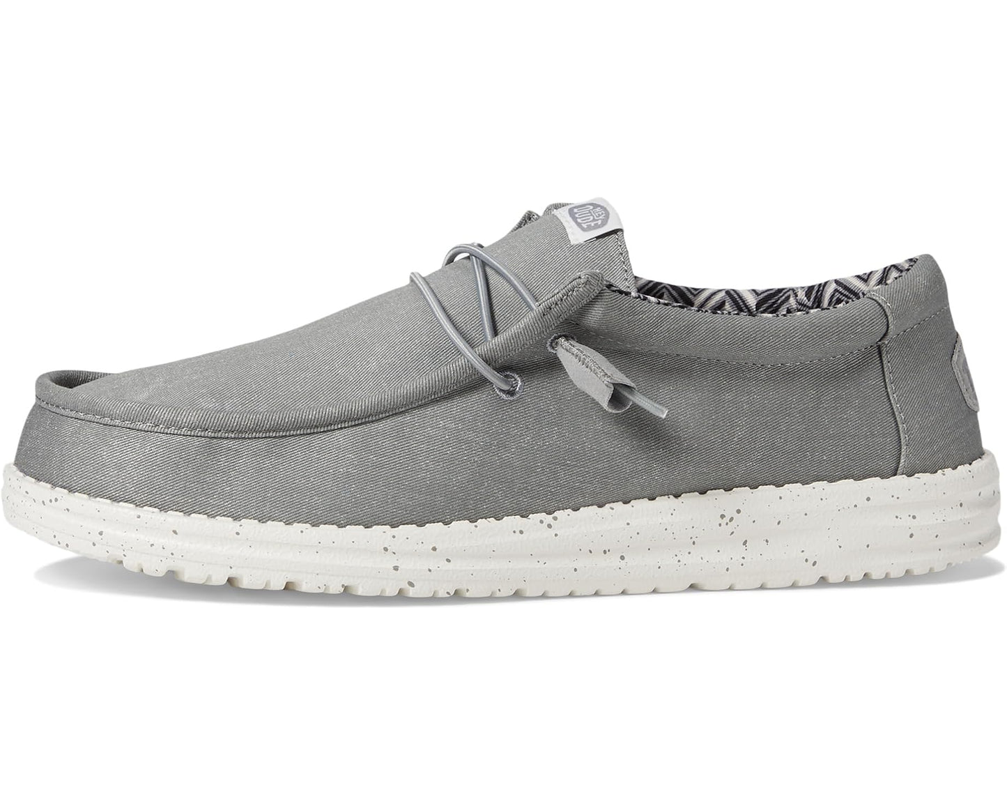 Men's Hey Dude Wally Canvas Light Grey