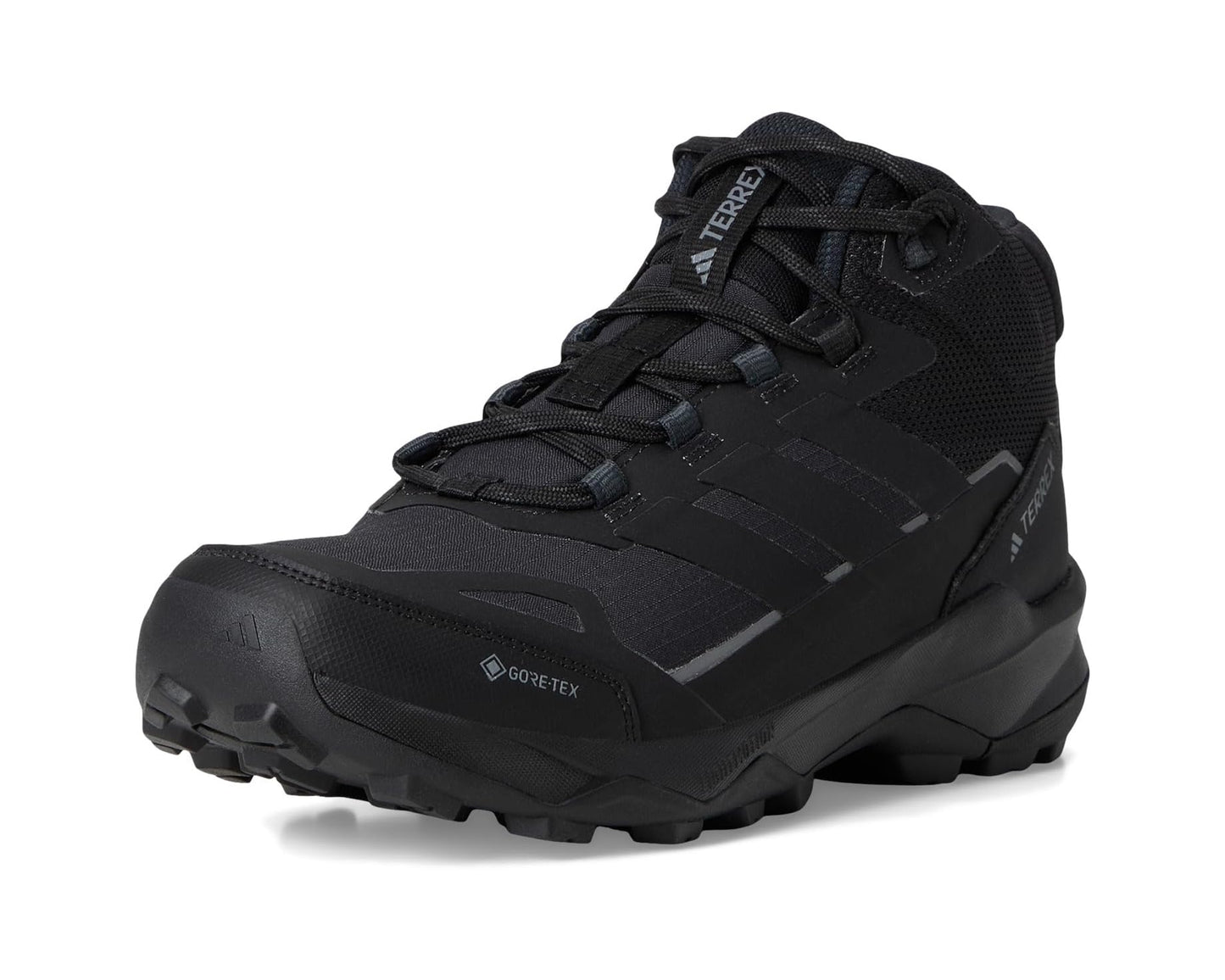 Men's adidas Outdoor Terrex Skychaser Ax5 Mid Top GORE-TEX Hiking Shoes Black/Black/Carbon