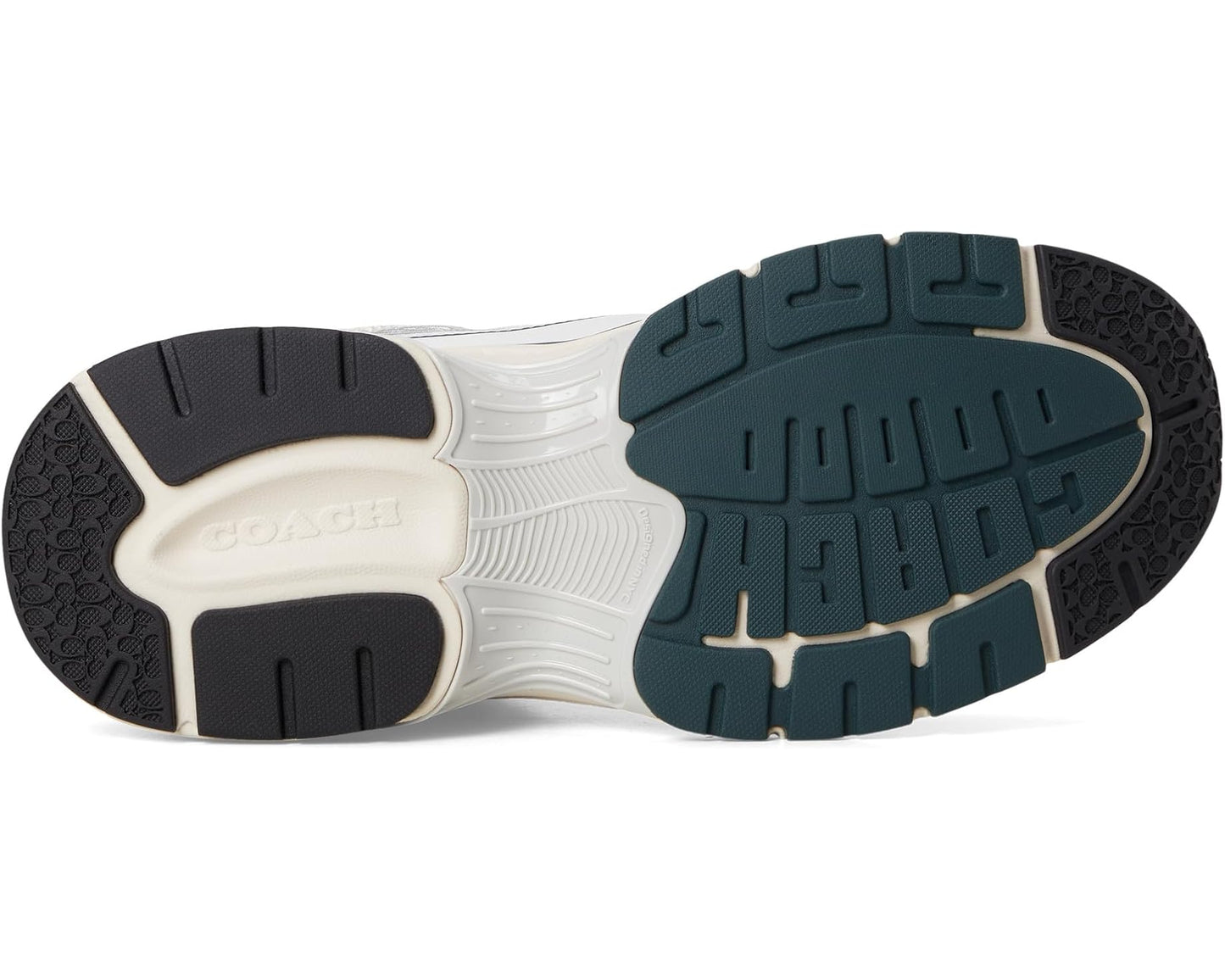 Men's COACH Mesh Sneakers Dark Teal Multi
