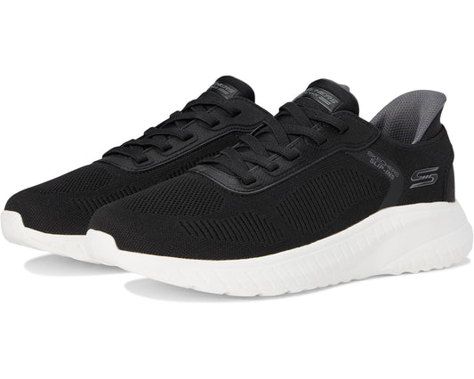 Men's BOBS from SKECHERS Hands Free Slip-Ins Squad Chaos - Solid Step Black/White