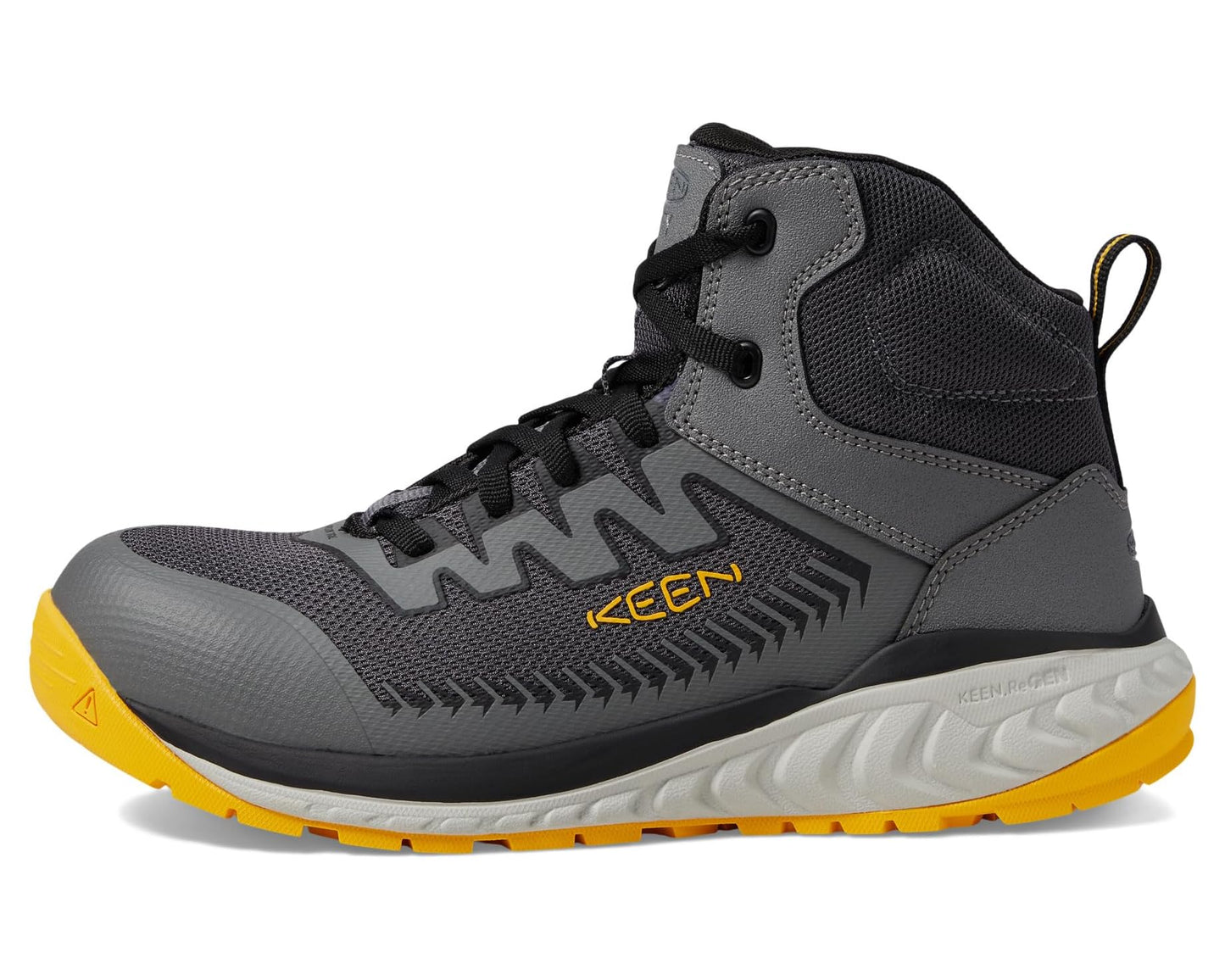 Men's KEEN Utility Arvada Mid (Comp Toe) Steel Grey/Keen Yellow