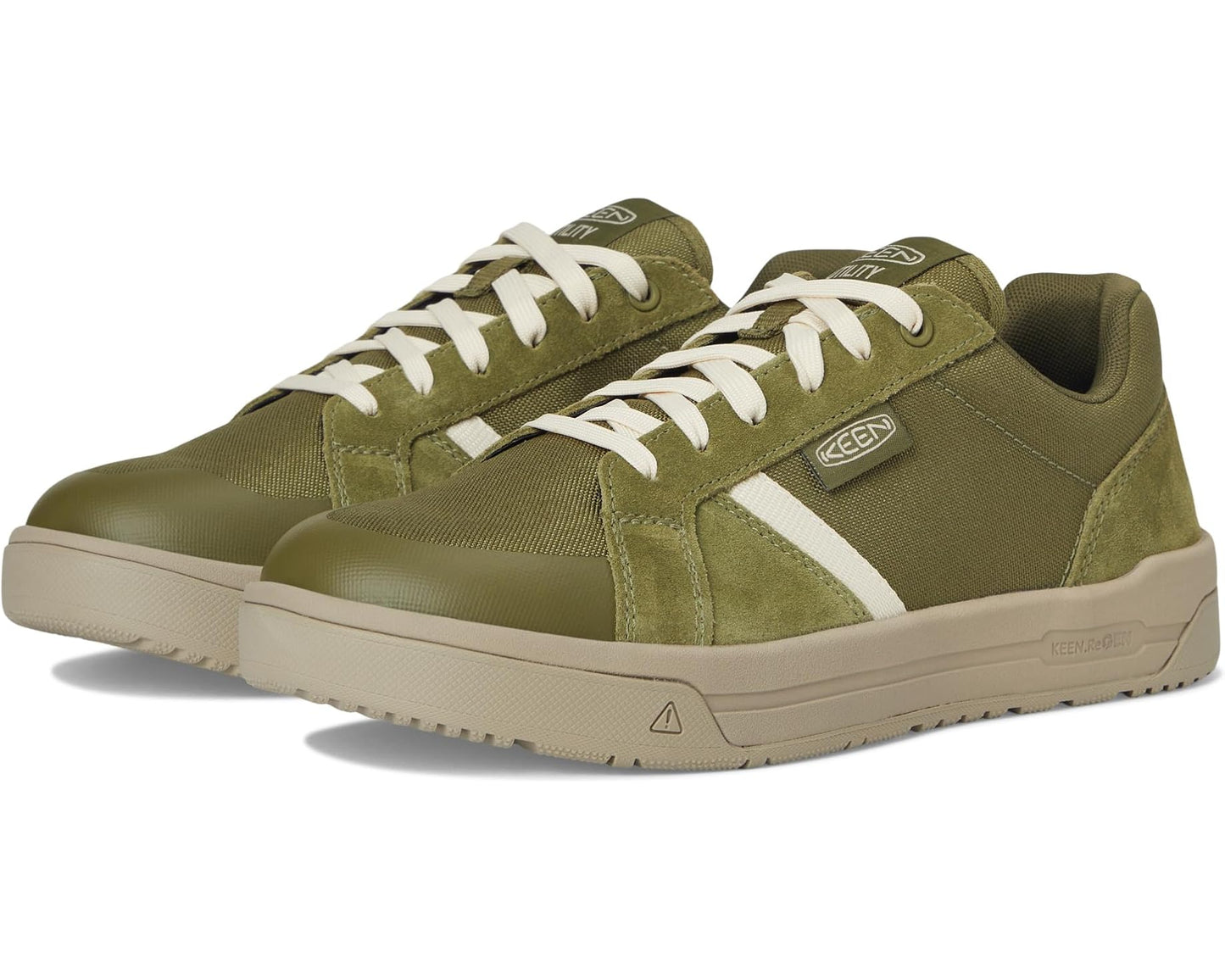 Men's KEEN Utility Kenton Work Shoes (Soft Toe) Winter Moss/Birch