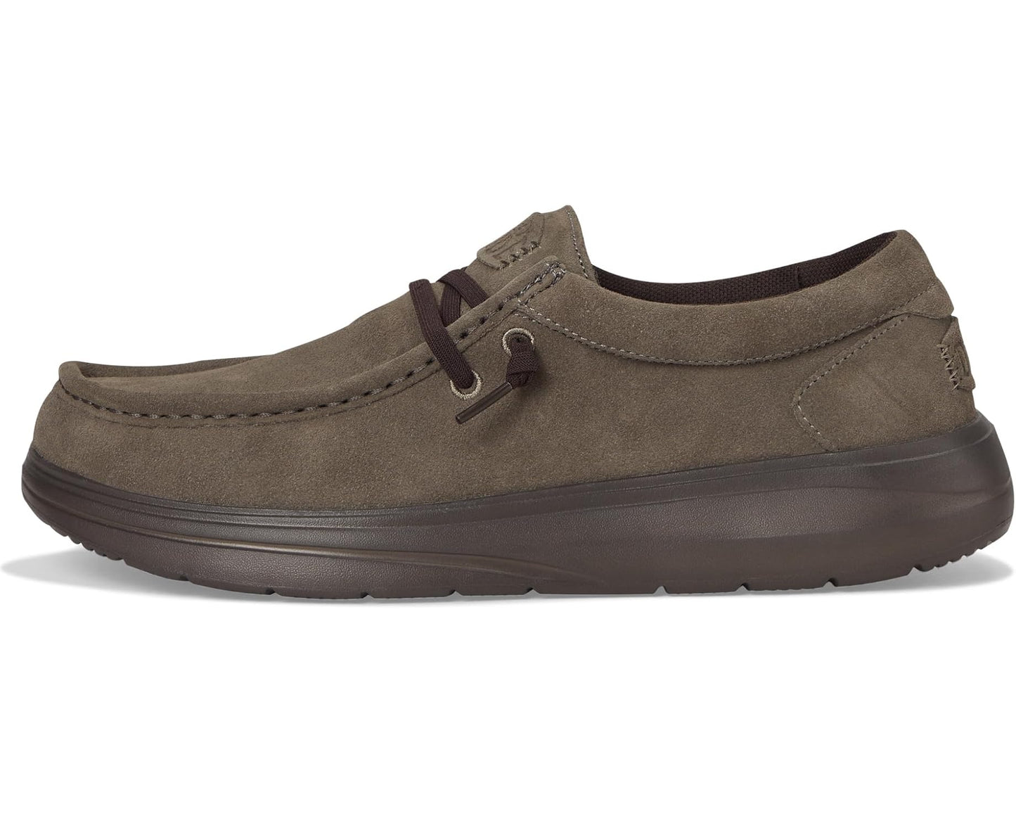 Men's Hey Dude Wally COMF Suede Major Brown/Mole Brown