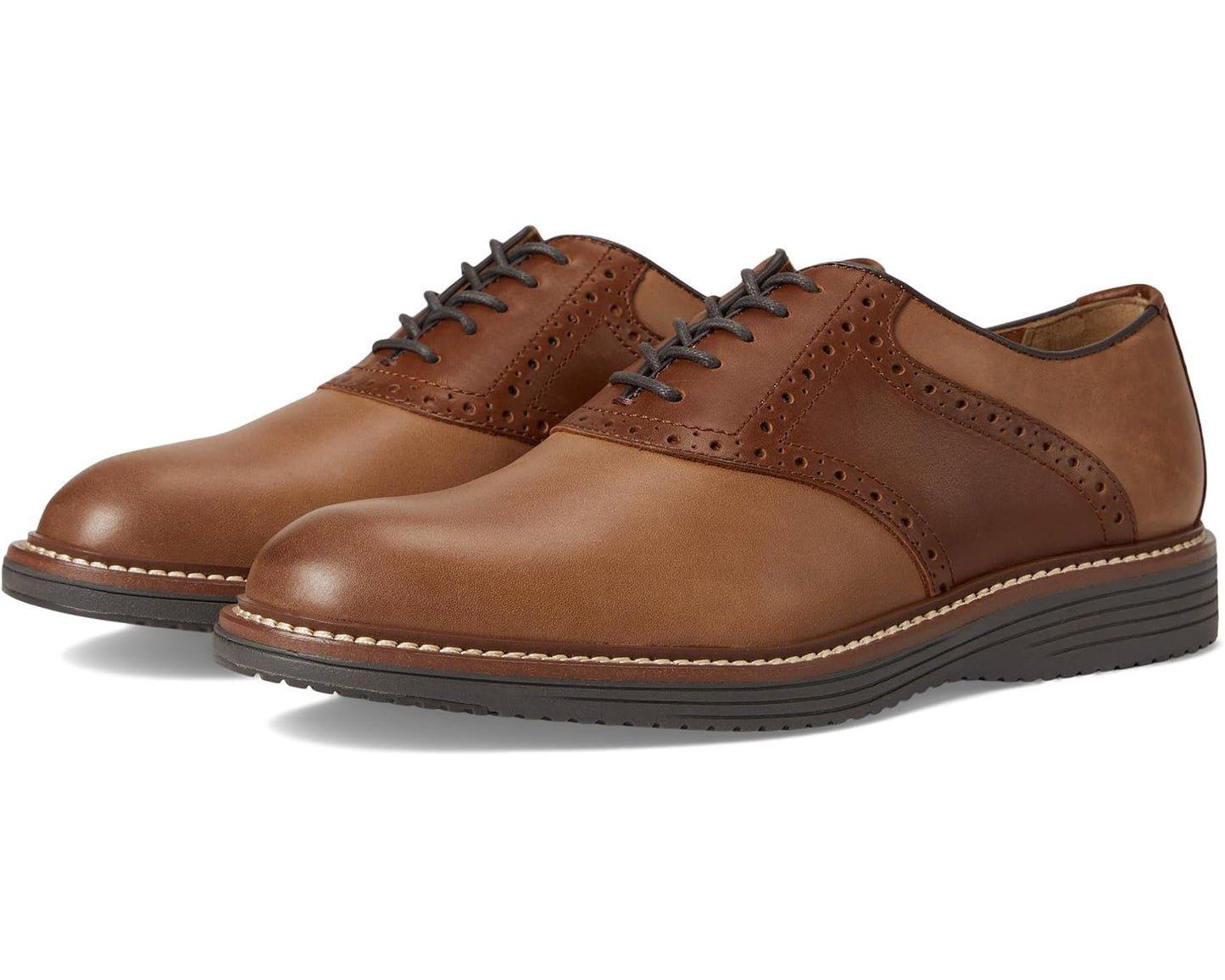 Men's Johnston & Murphy Upton Saddle Tan Oiled/Tan Full Grain