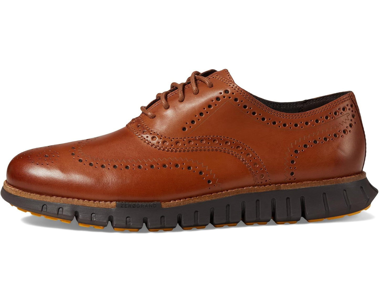 Men's Cole Haan Zerogrand Remastered Wing Tip Oxford Unlined British Tan/Java