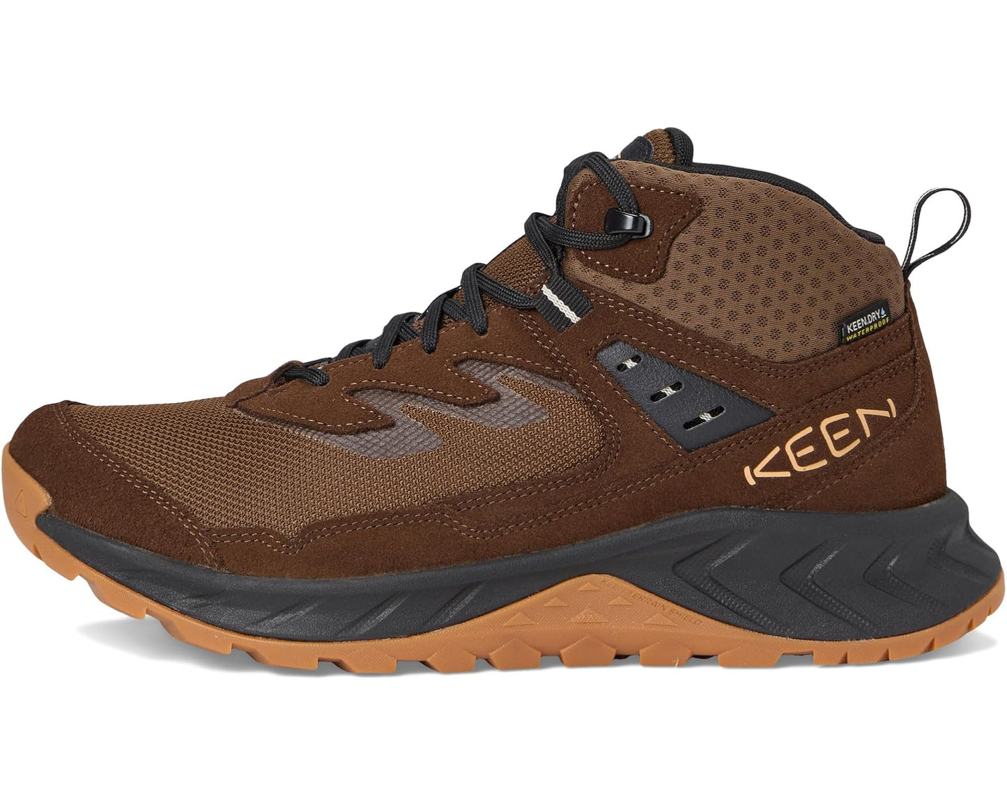 Men's KEEN Hightrail Mid Waterproof Dark Earth/Oak Buff