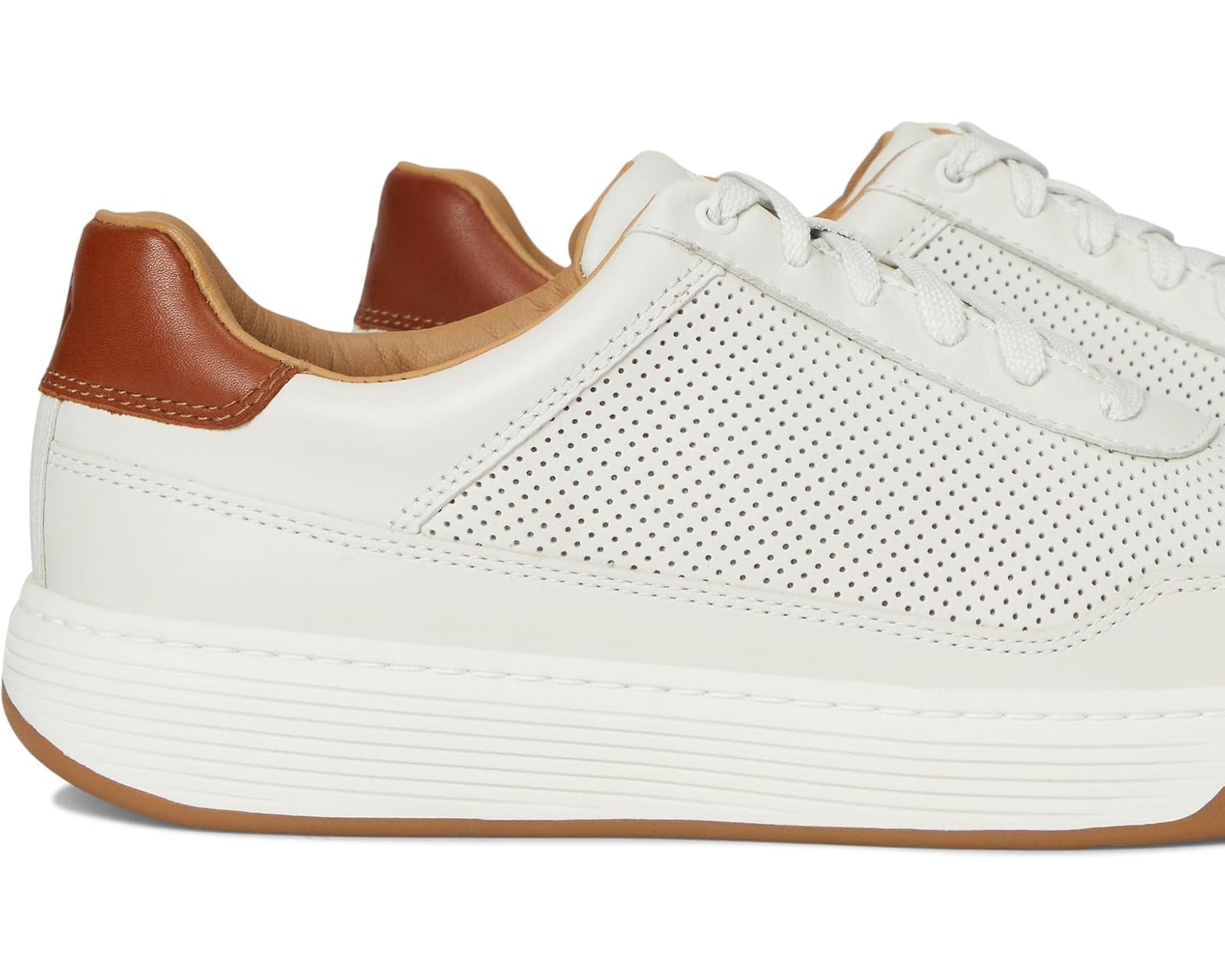 Men's Johnston & Murphy Dawson Perfed U-throat White