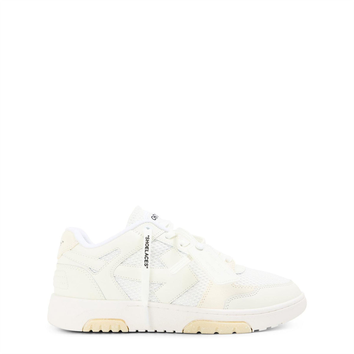 Off White Mens Slim Low Calfskin Leather Trainers