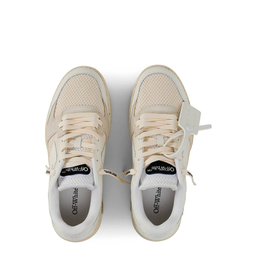 Off White Mens Slim Low Calfskin Leather Trainers