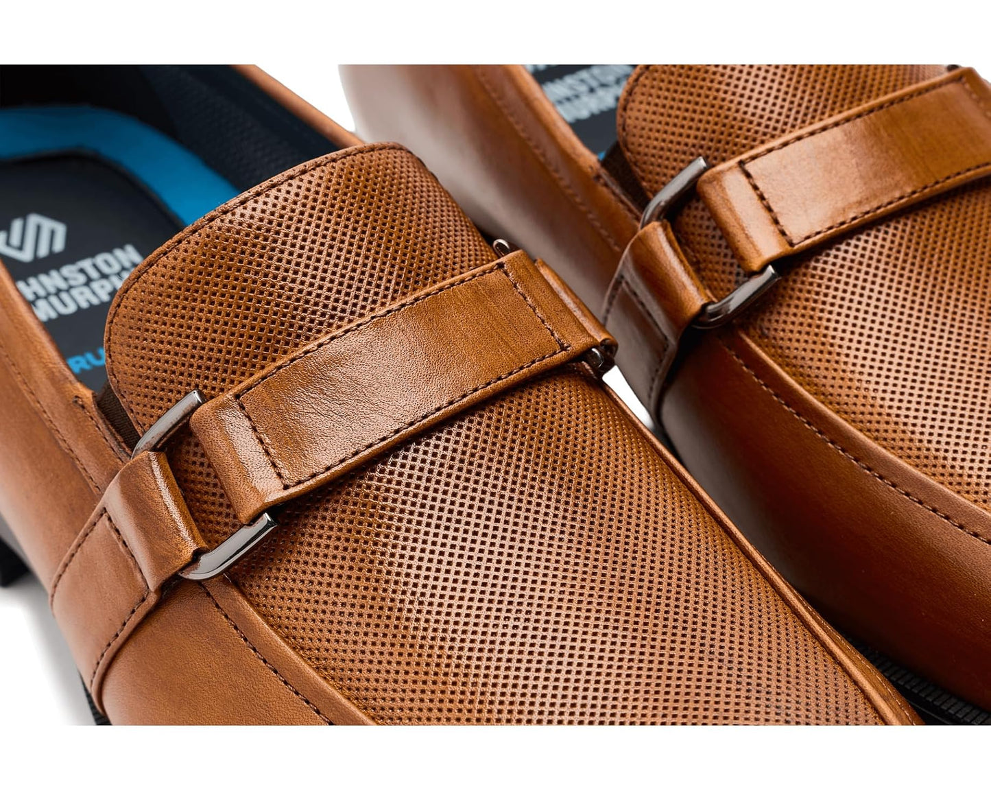 Men's Johnston & Murphy Gibbons Embossed Bit Loafers Tan Full Grain