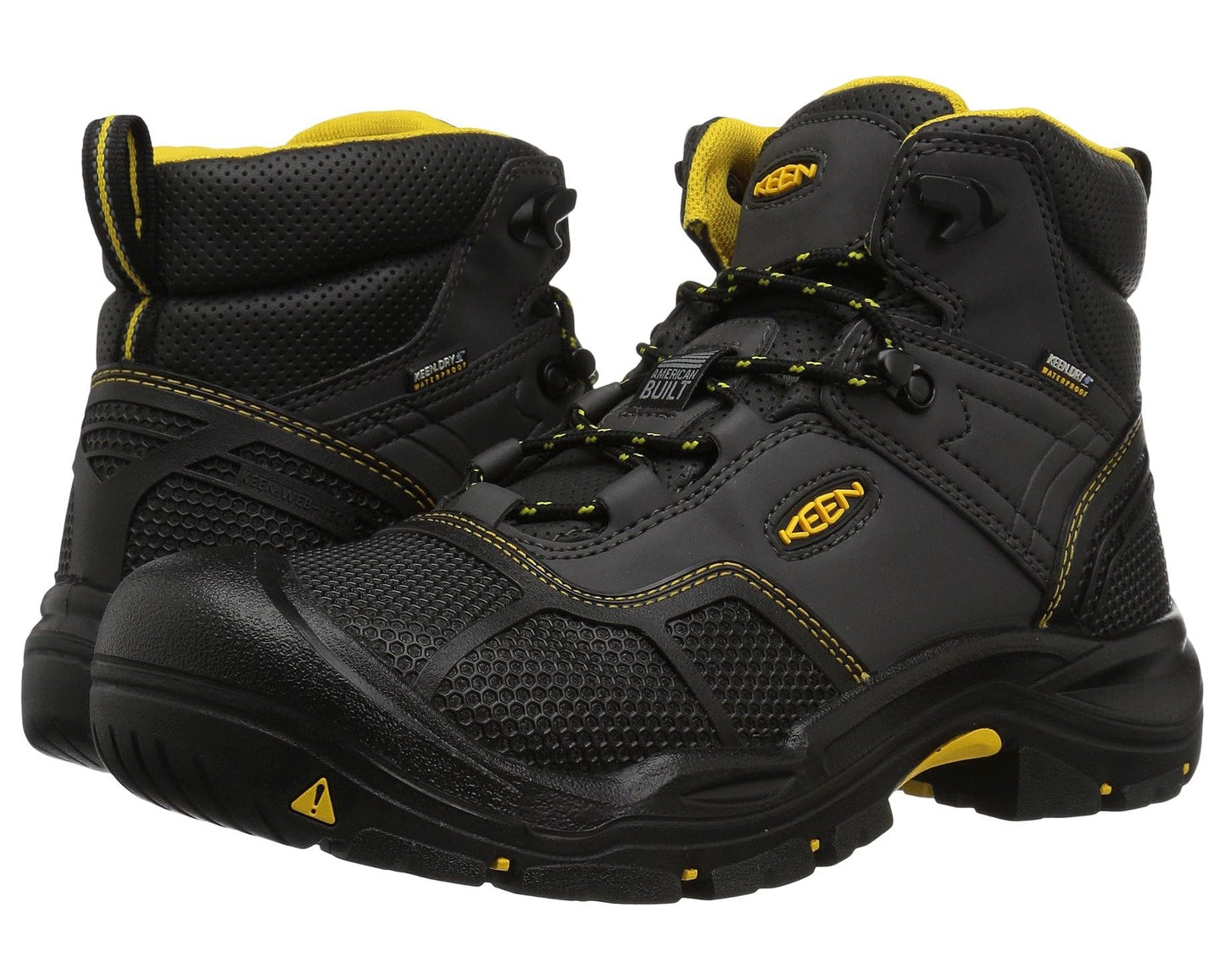 Men's KEEN Utility Logandale Waterproof Steel Toe Raven/Black