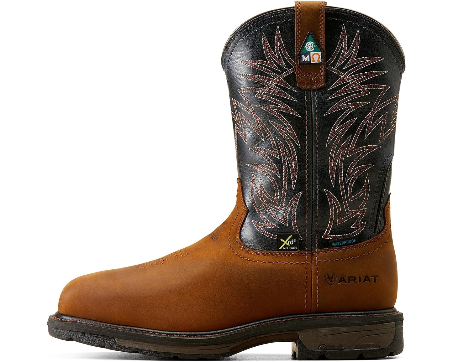 Men's Ariat WorkHog MetGuard CSA Waterproof Composite Toe Work Boots Dark Copper