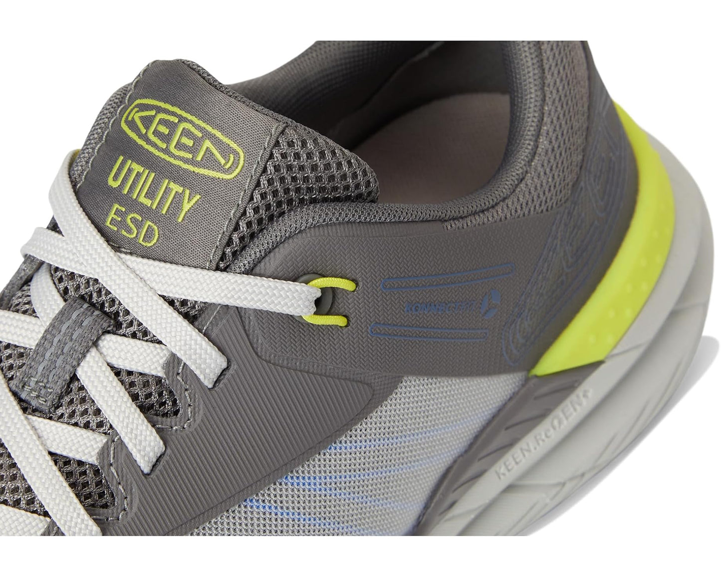 Men's KEEN Utility Speedworks ESD Work Sneakers (Carbon-Fiber Toe) Steel Grey/Vintage Indigo