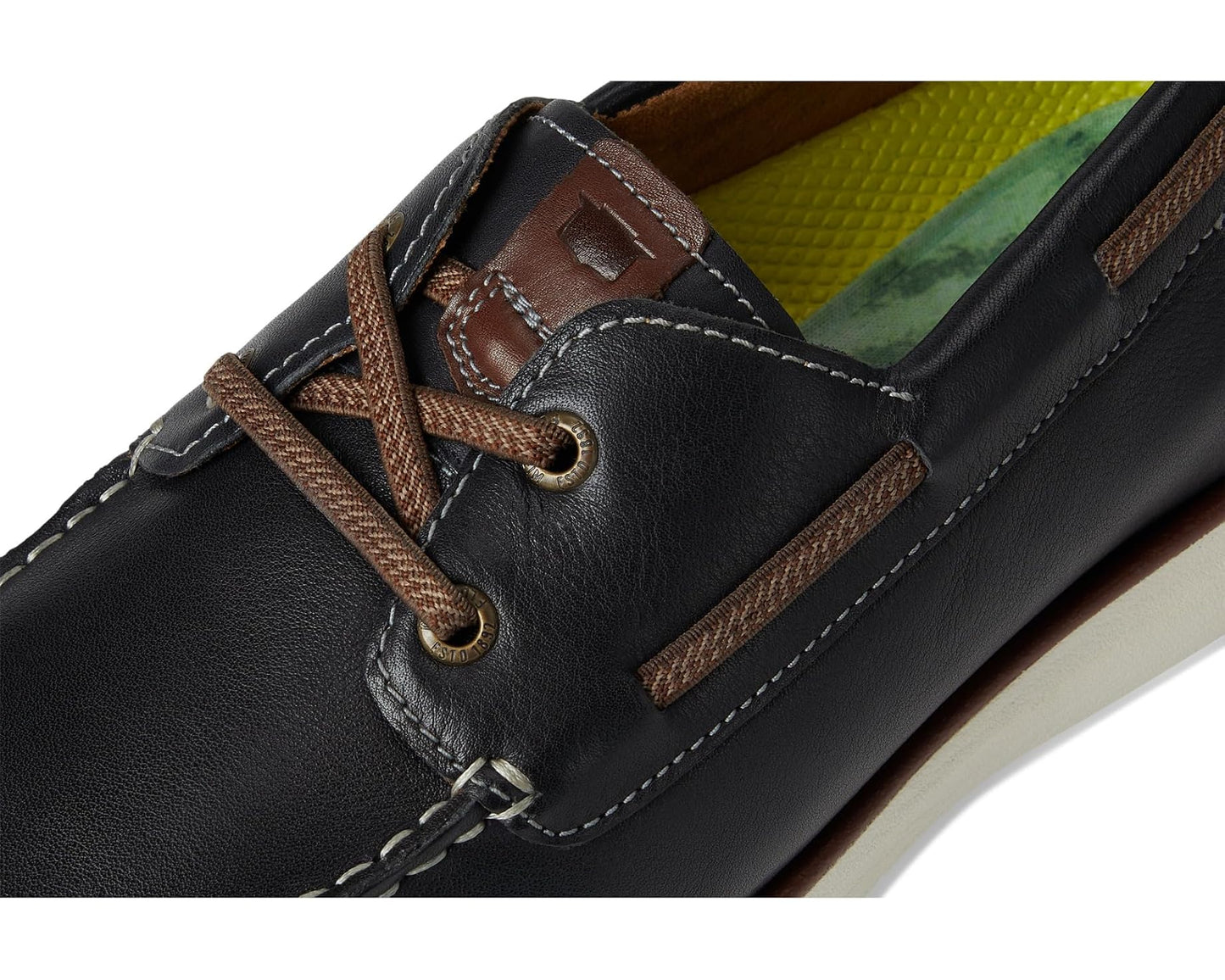Men's Florsheim Tropics Elastic Lace Moc Toe Boat Shoes Navy