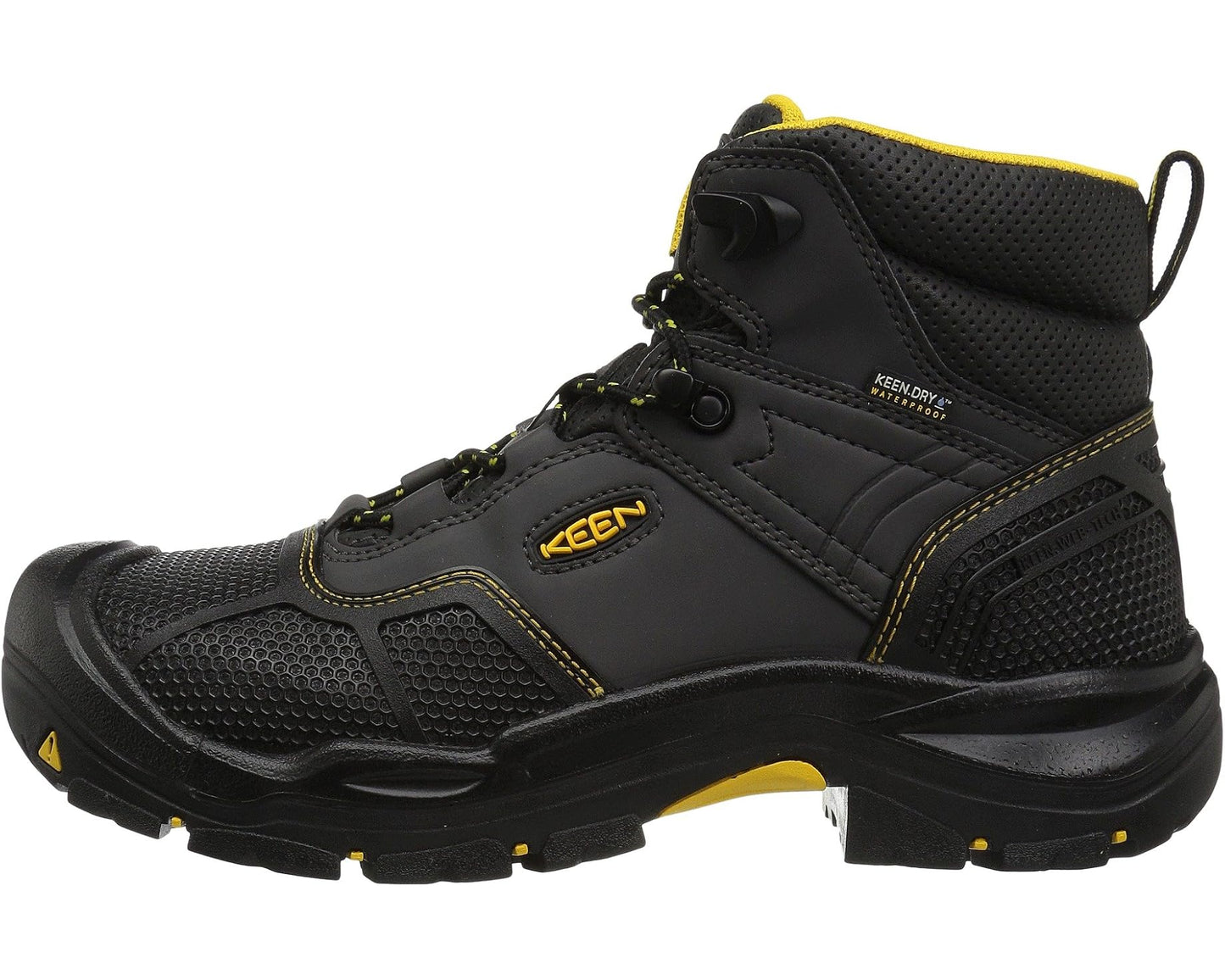 Men's KEEN Utility Logandale Waterproof Steel Toe Raven/Black