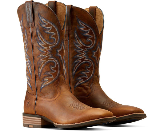 Men's Ariat Ricochet Western Boots Weathered Chestnut