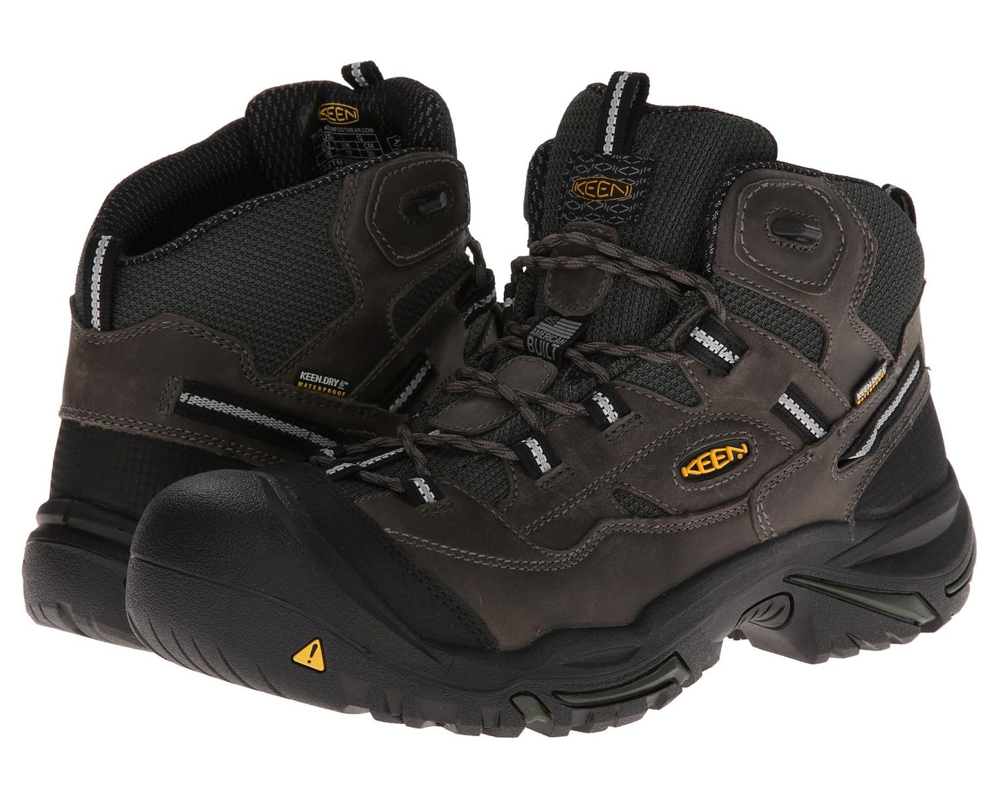 Men's KEEN Utility Braddock Mid Waterproof (Steel Toe) Gargoyle/Forest Night