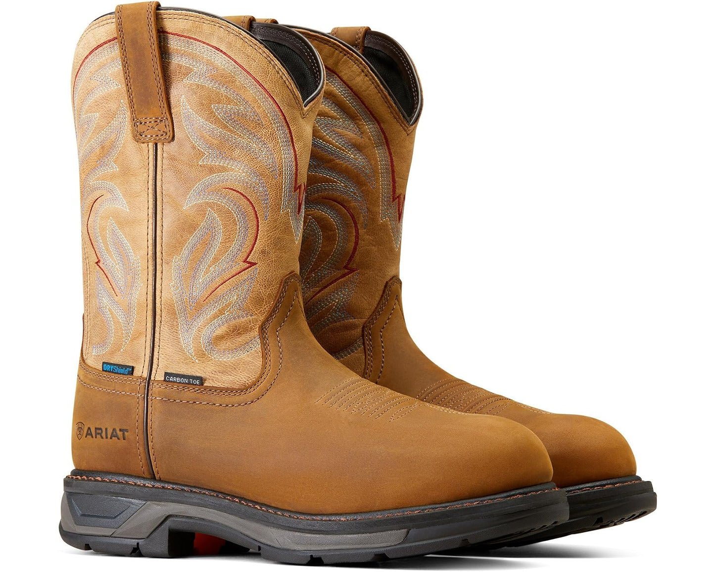 Men's Ariat WorkHog XT Waterproof Carbon Toe Work Boots Distressed Brown