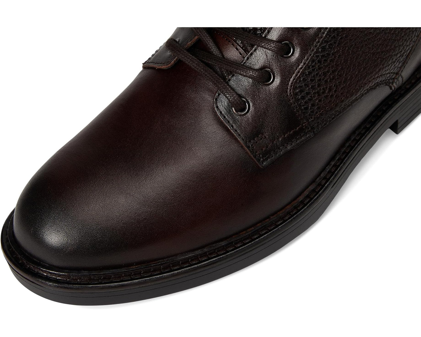 Men's Johnston & Murphy Collection Latham Plain Toe Shearling Boots Dark Brown European Calfskin/Shearling