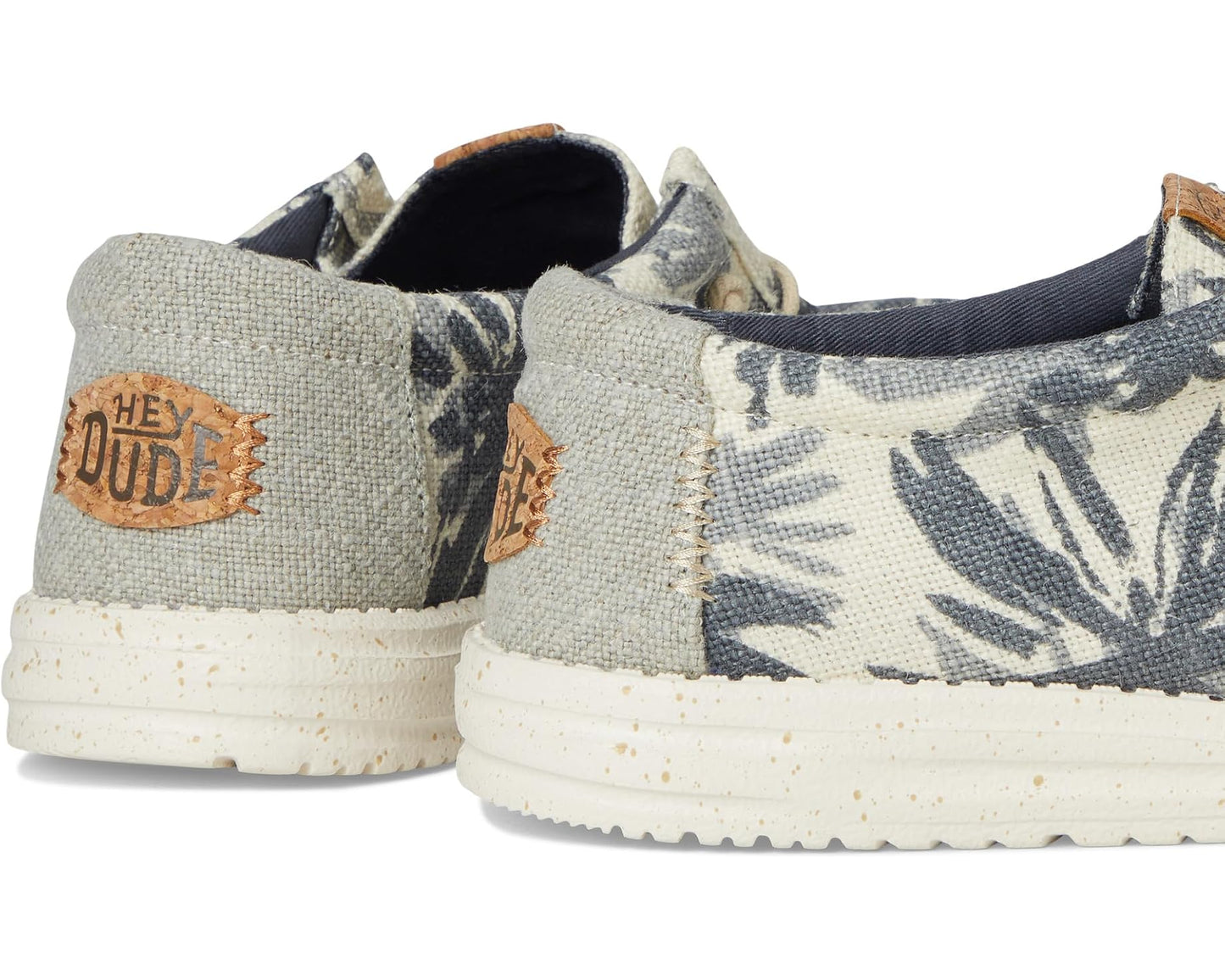 Men's Hey Dude Wally Palm Jute Egret/Cloud Blue