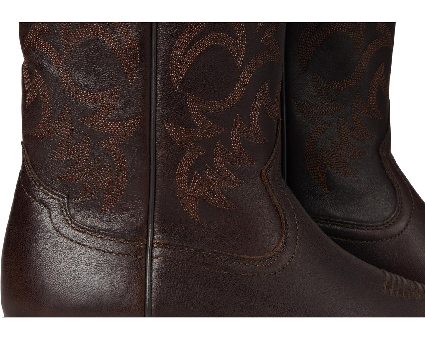 Men's Ariat Heritage R Toe Western Boot Burnished Chocolate