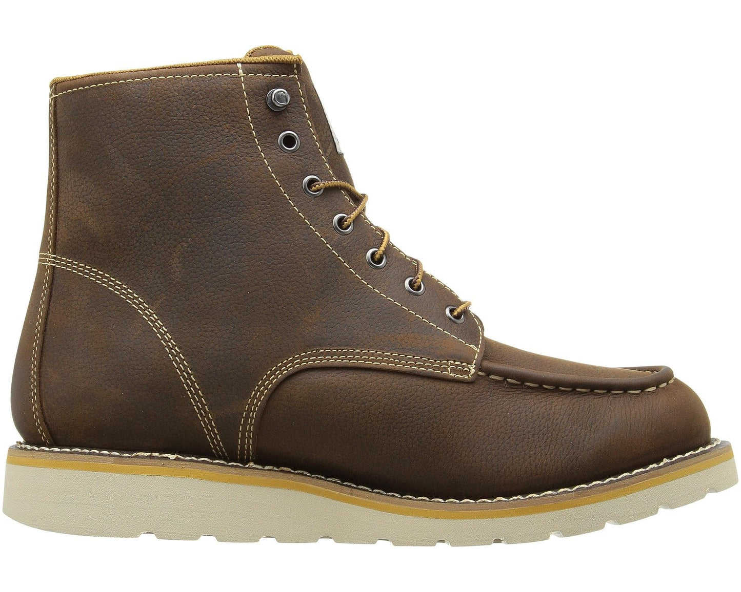 Men's Carhartt 6-Inch Non-Safety Toe Wedge Boot Brown Oil Tanned Leather