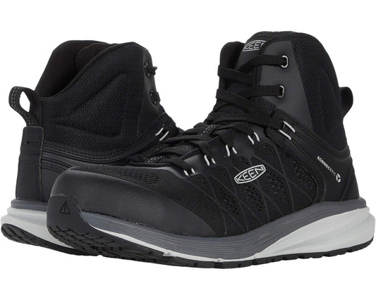 Men's KEEN Utility Vista Energy Mid (Comp Toe) Vapor/Black