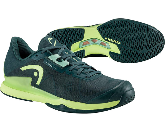Men's HEAD Sprint Pro 3.5 Tennis Shoes Forest Green/Light Green