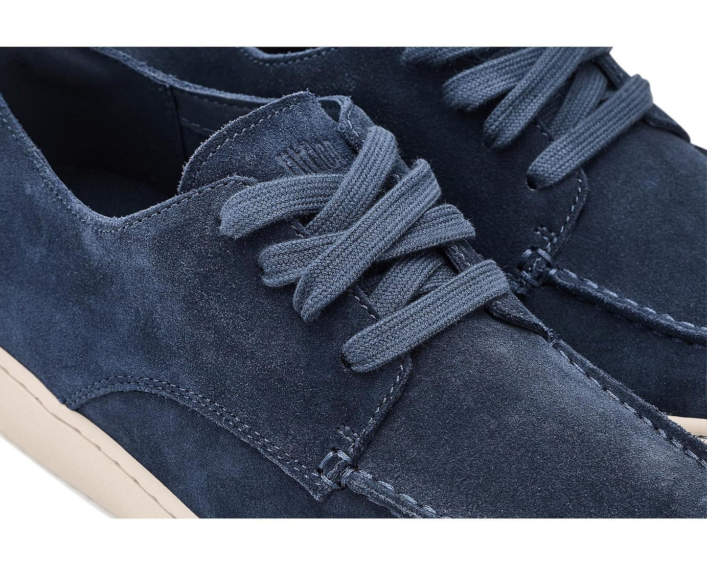 Men's FitFlop Craft-Q Suede Moc Derby Shoes Midnight Navy