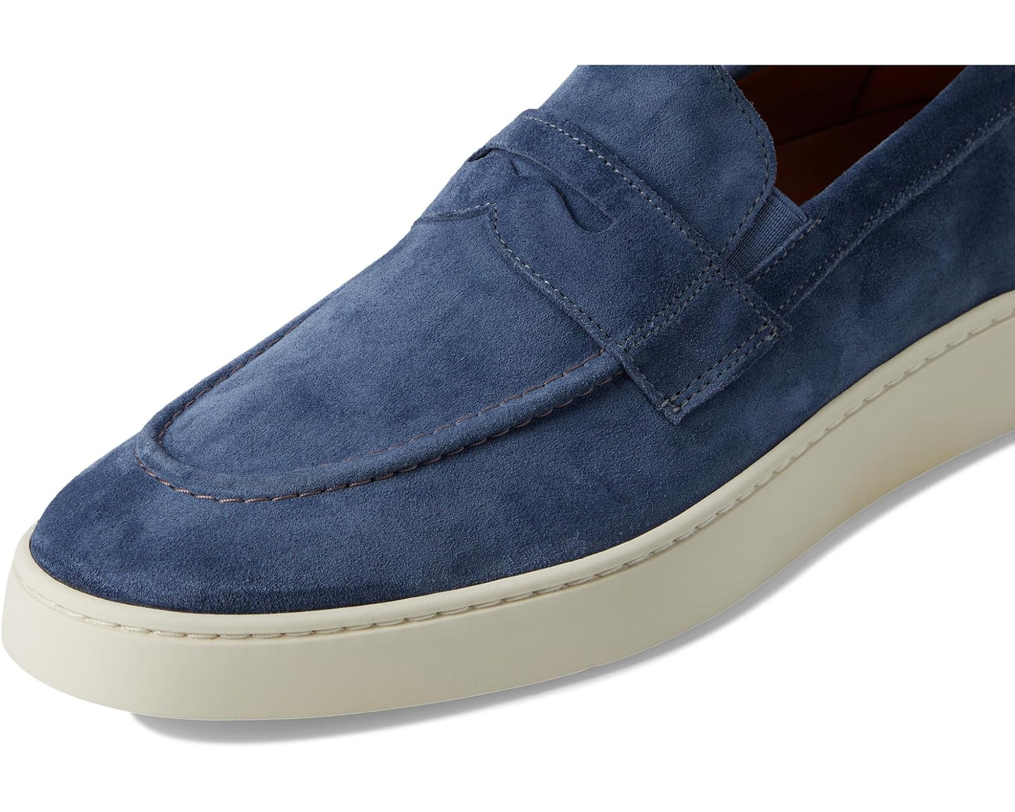 Men's Allen Edmonds Randsnkr 2.0 Slip-On Shoes Denim Suede/Gum Sole