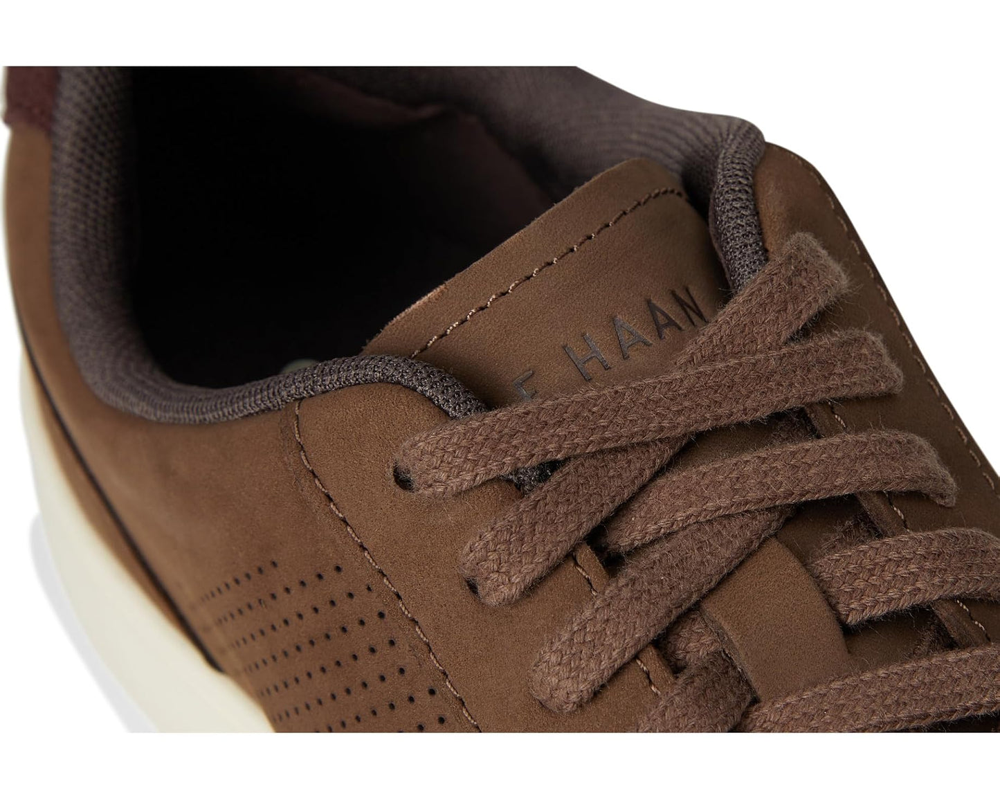 Men's Cole Haan Grand Crosscourt Modern Perf Sn Truffle Nubuck/Madeira/Ivory