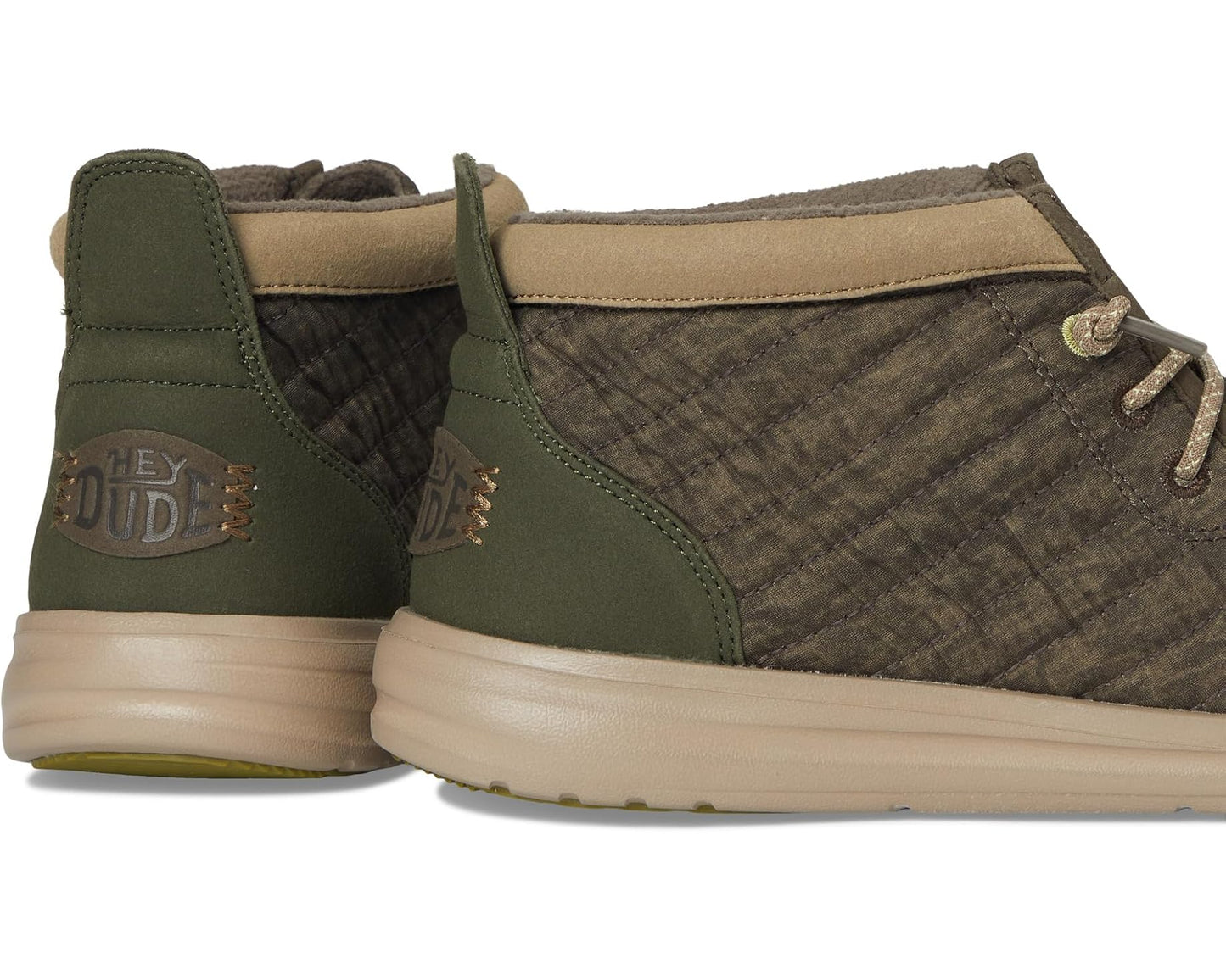 Men's Hey Dude Wally Mid Gripr Washed Quilt Major Brown/Multi