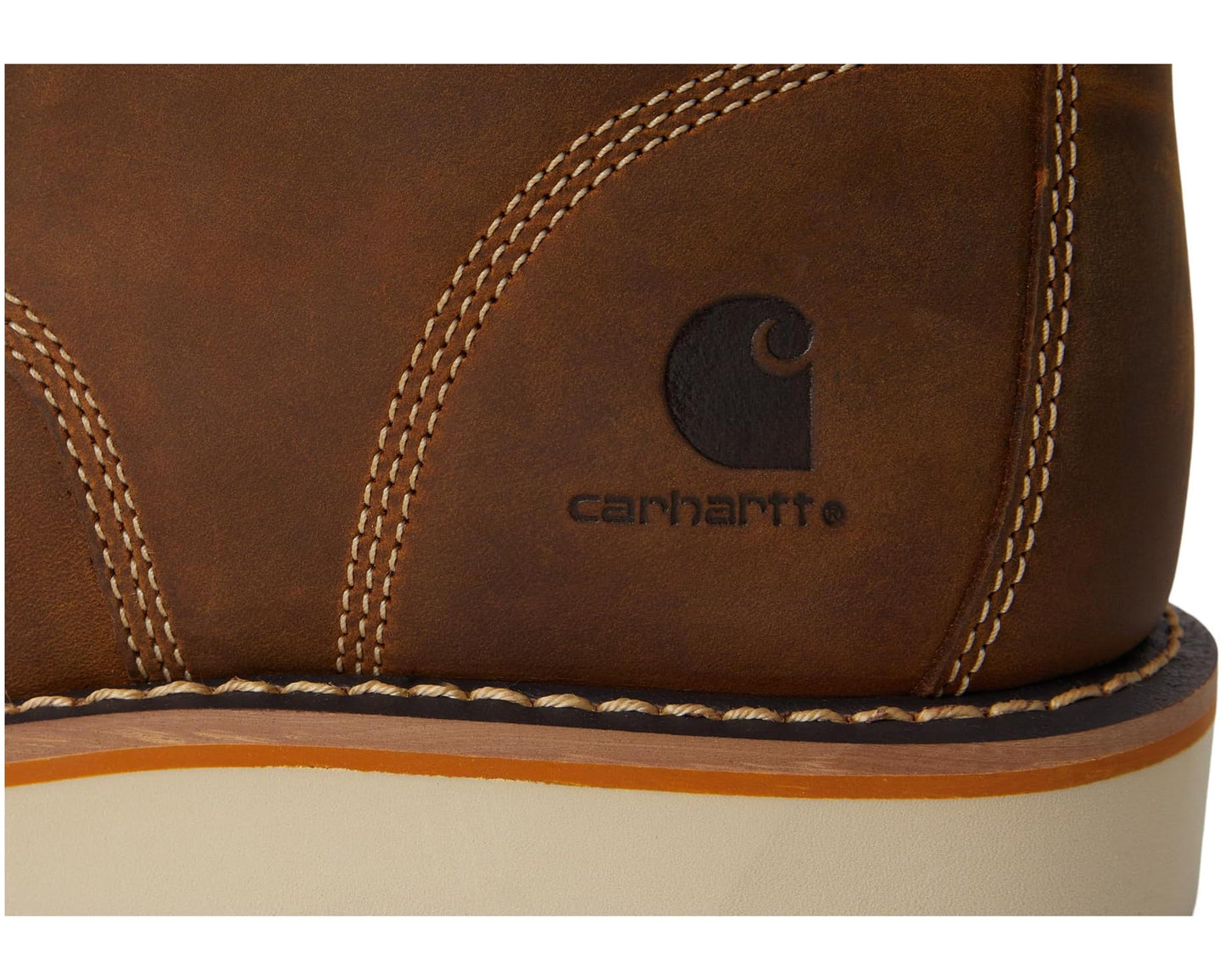 Men's Carhartt 6 Waterproof Moc Nano Toe Wedge Work Boots Light Brown