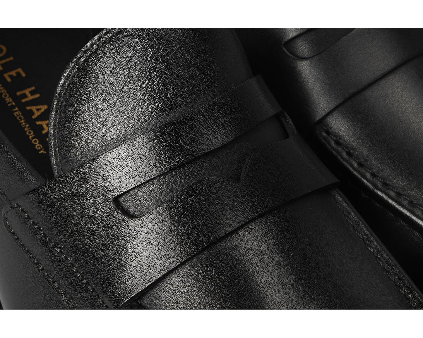 Men's Cole Haan Harmon Grand Penny Loafers Black Waterproof/Black/Black