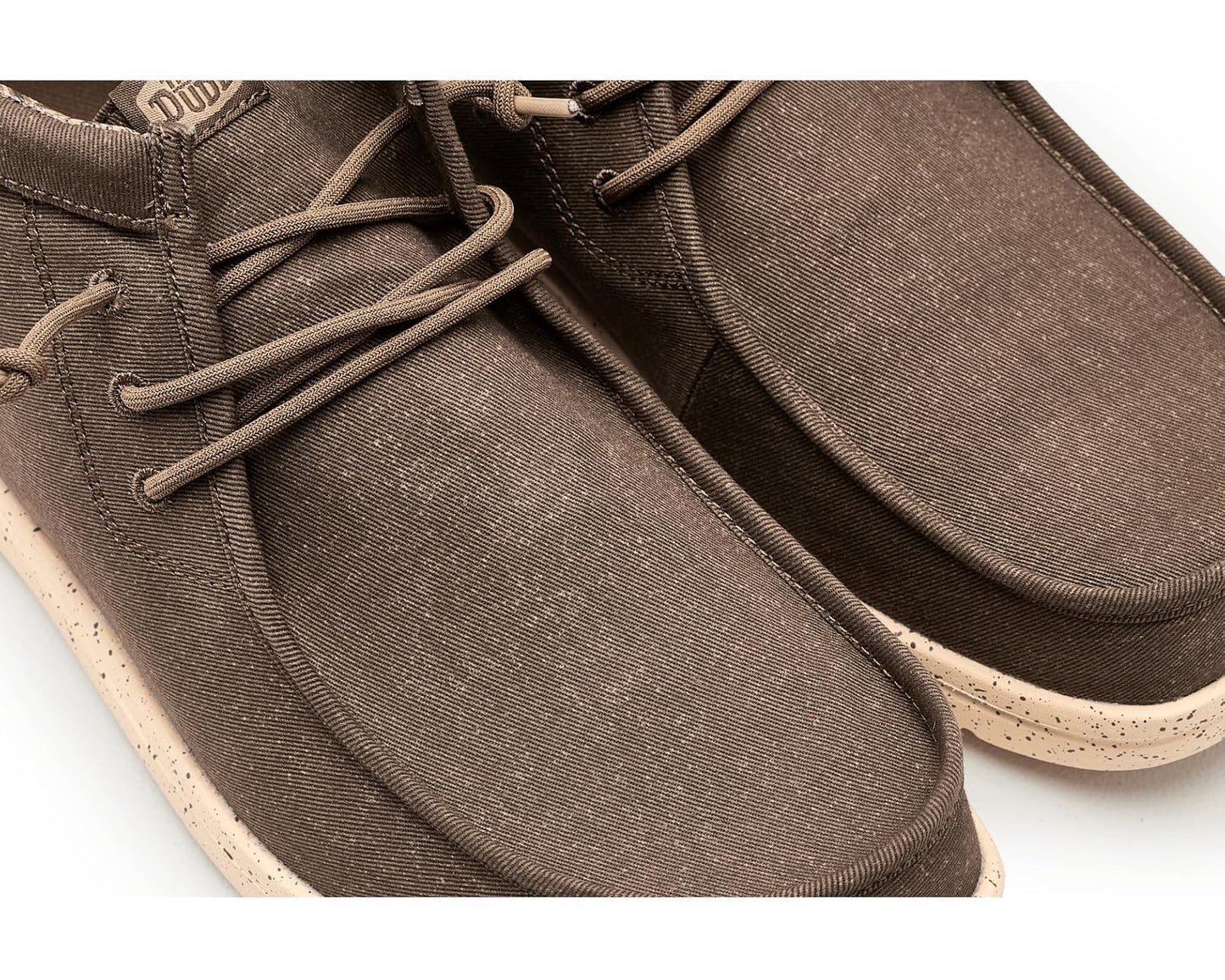 Men's Hey Dude Wally Mid Gripr Stretch Canvas Teak Brown/Multi