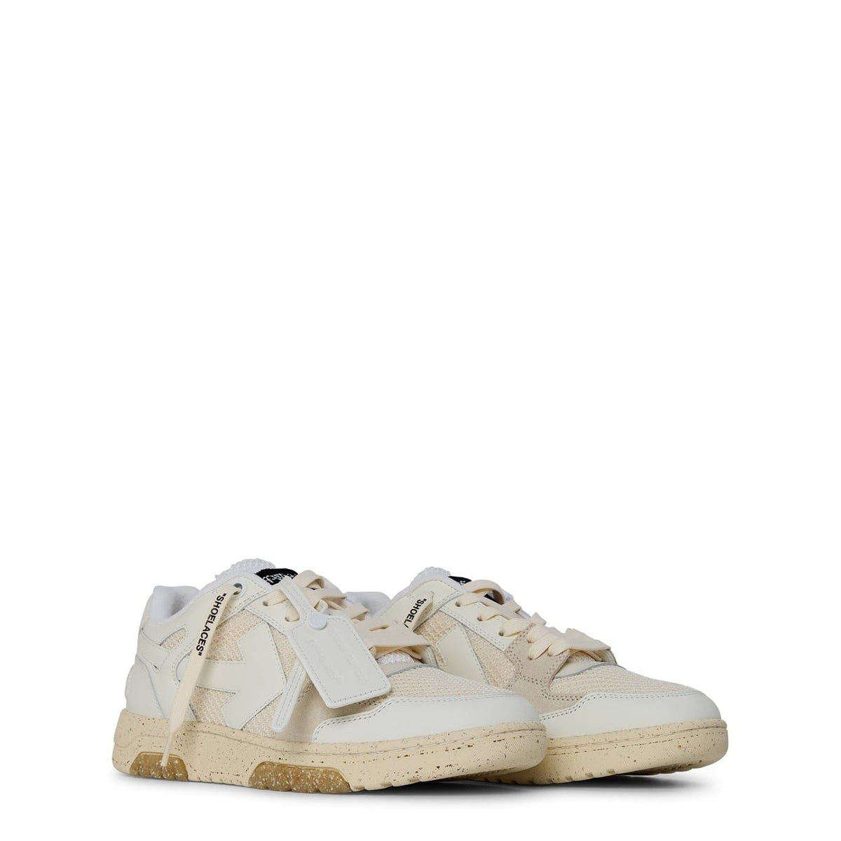 Off White Mens Slim Low Calfskin Leather Trainers