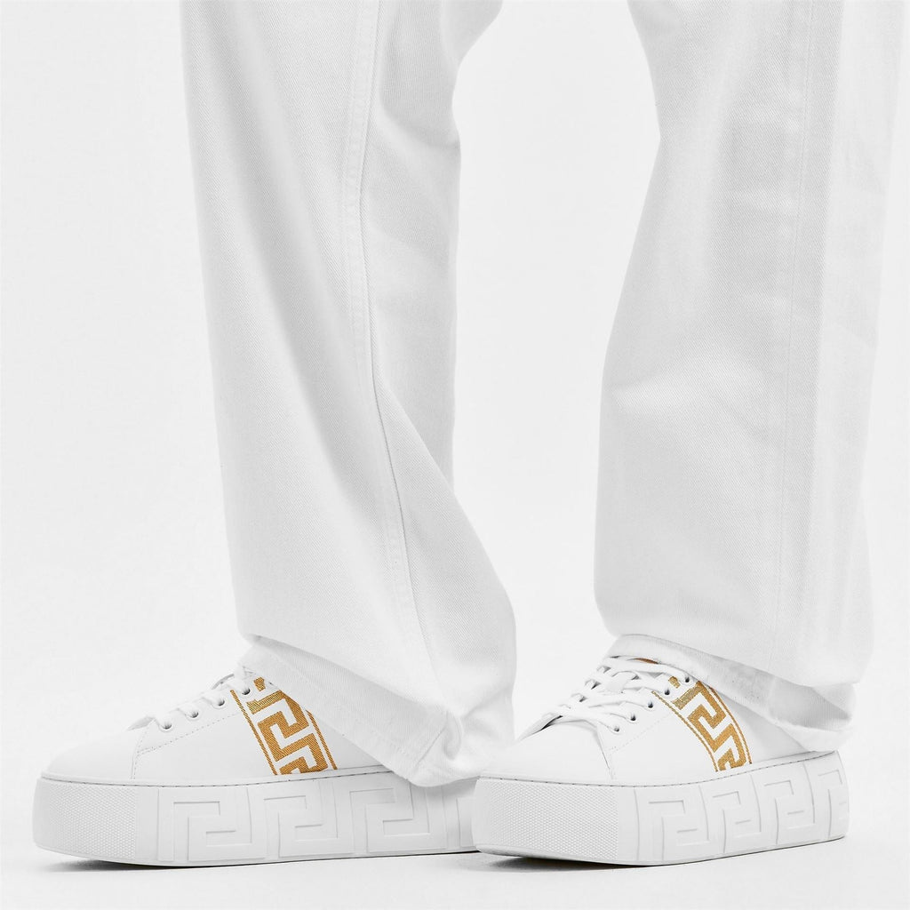 Versace Womens Logo Sneakers Platform Trainers
