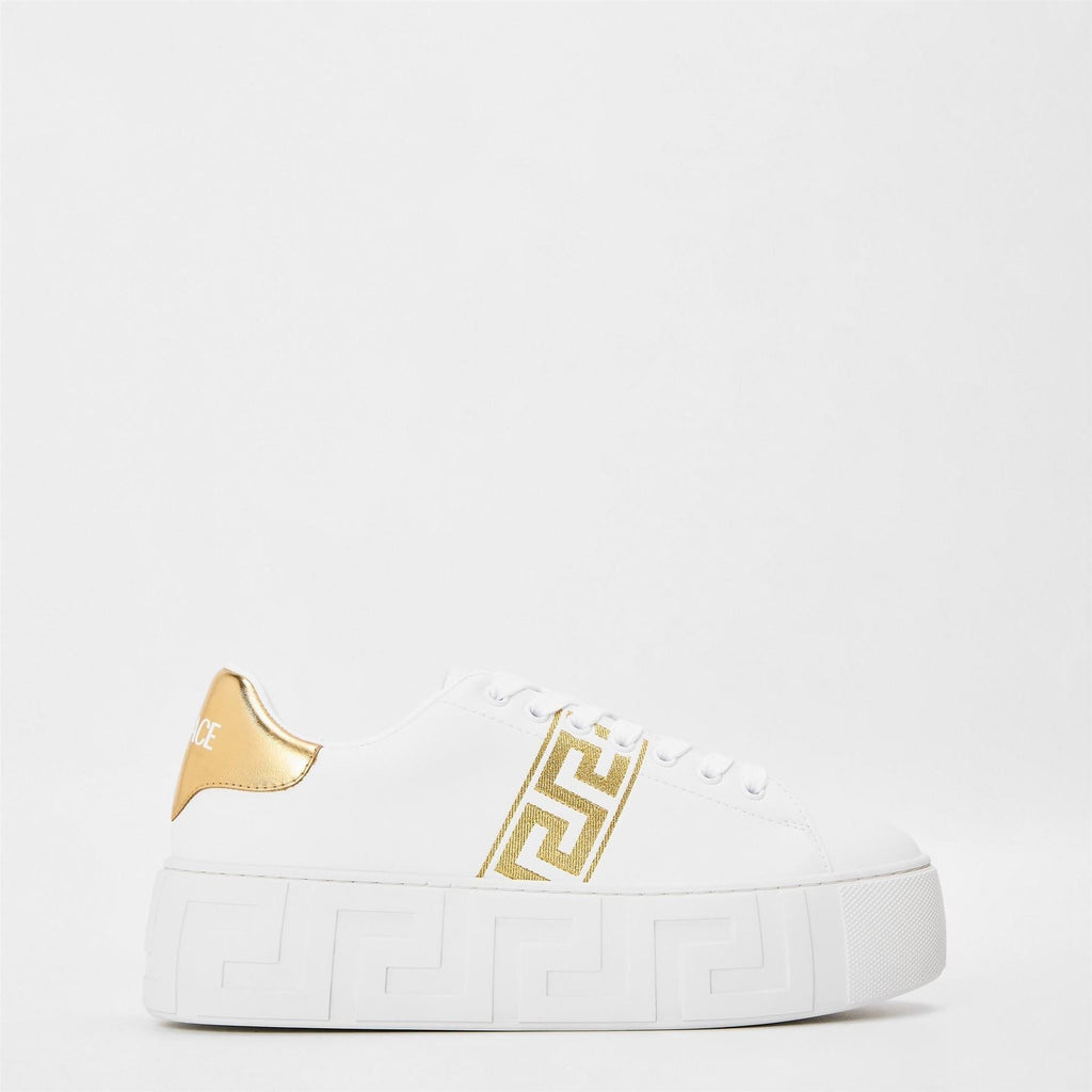 Versace Womens Logo Sneakers Platform Trainers