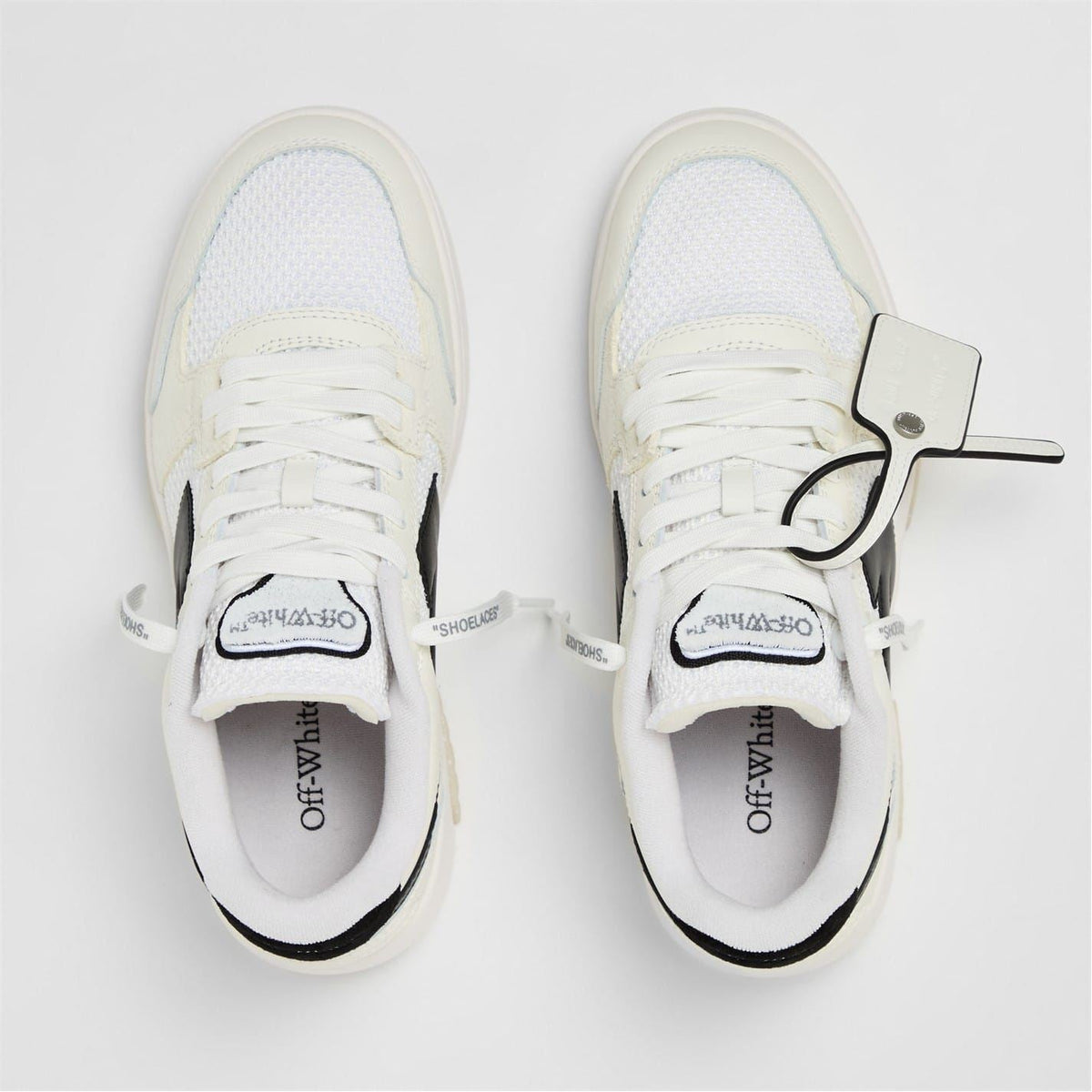 Off White Mens Slim Low Calfskin Leather Trainers