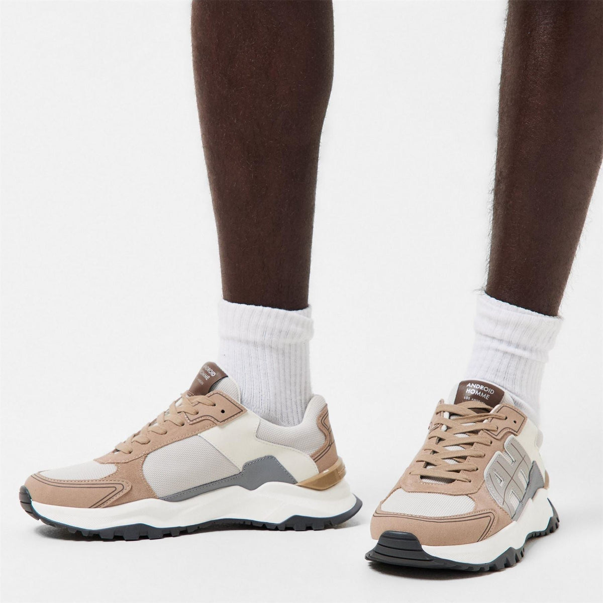 Android Homme Mens Multi Material Chunky Trainers