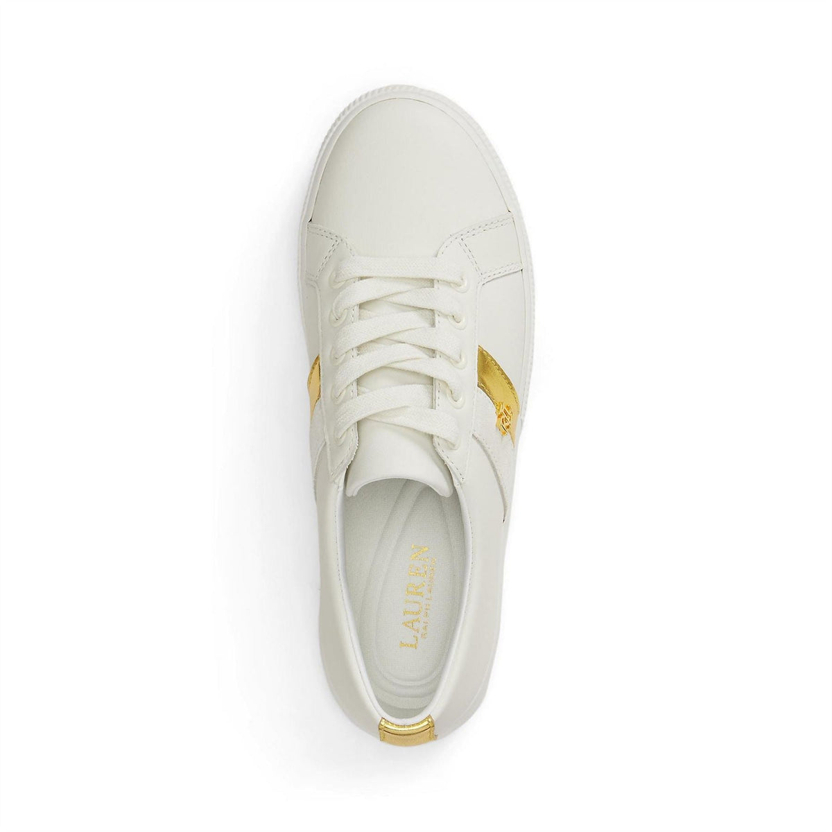 Lauren by Ralph Lauren Janson Leather Court Trainers